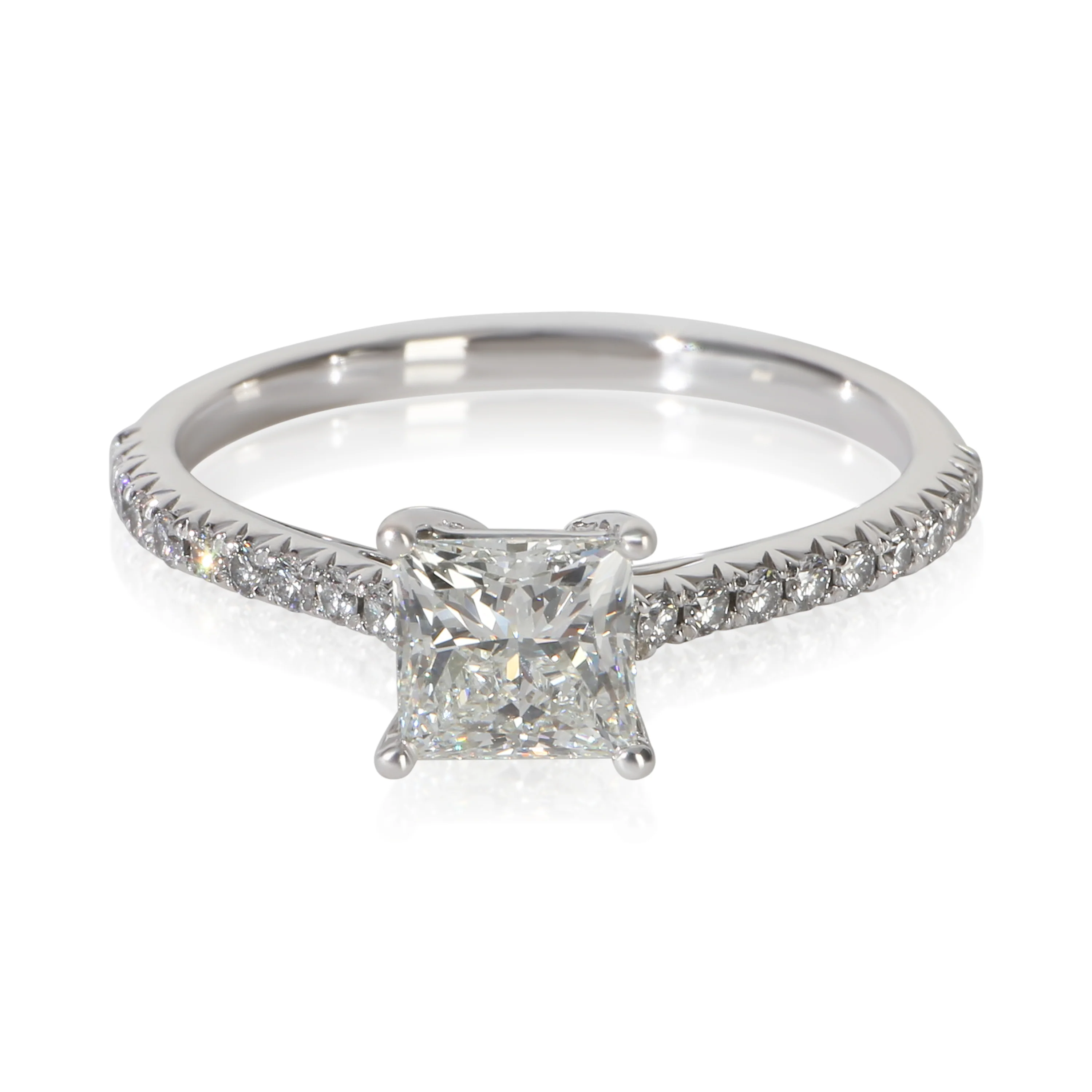0.83 ct Princess Diamond Novo Engagement Ring