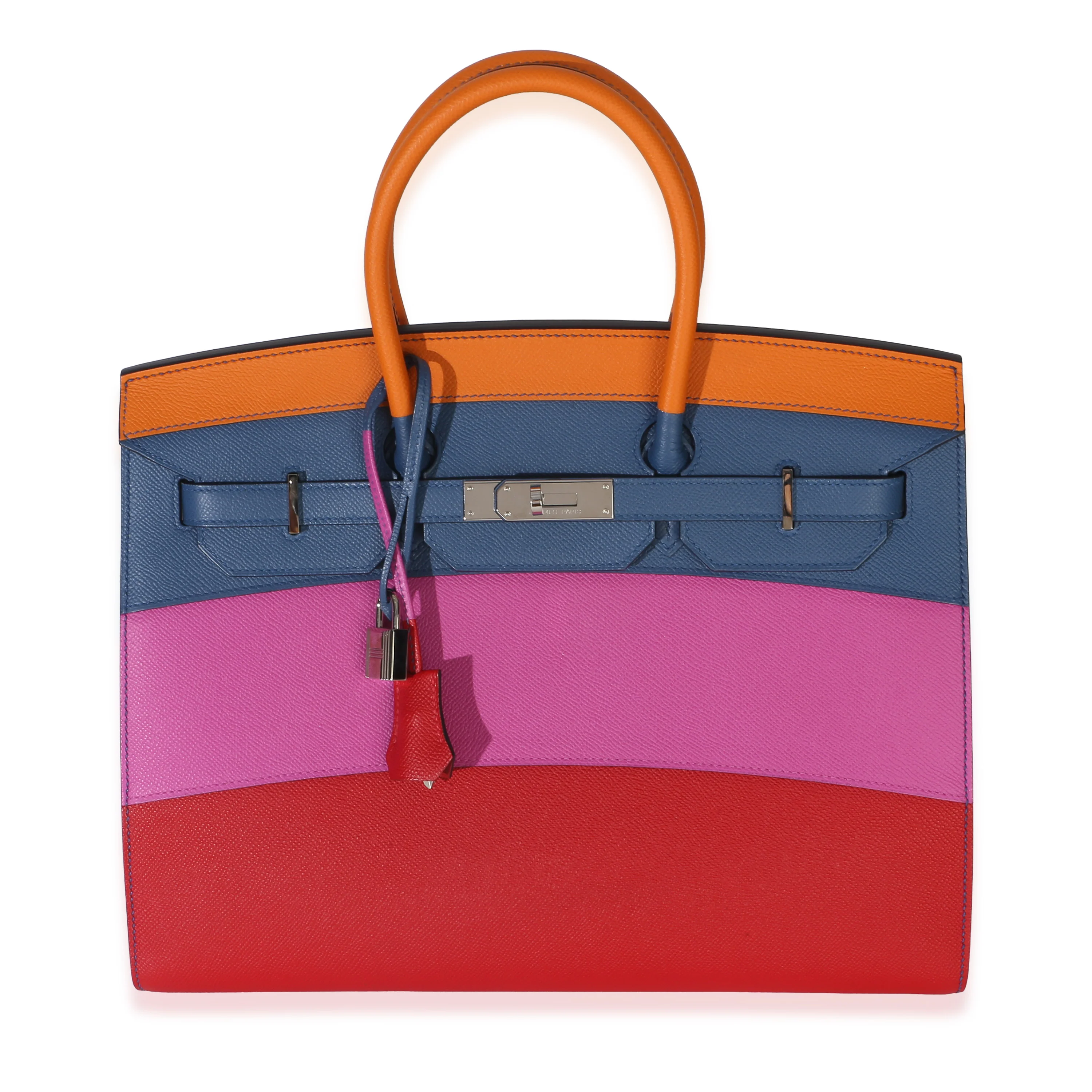 Abricot Agate Magnolia Rouge Casaque Epsom Sunrise Sellier Birkin 35 PHW