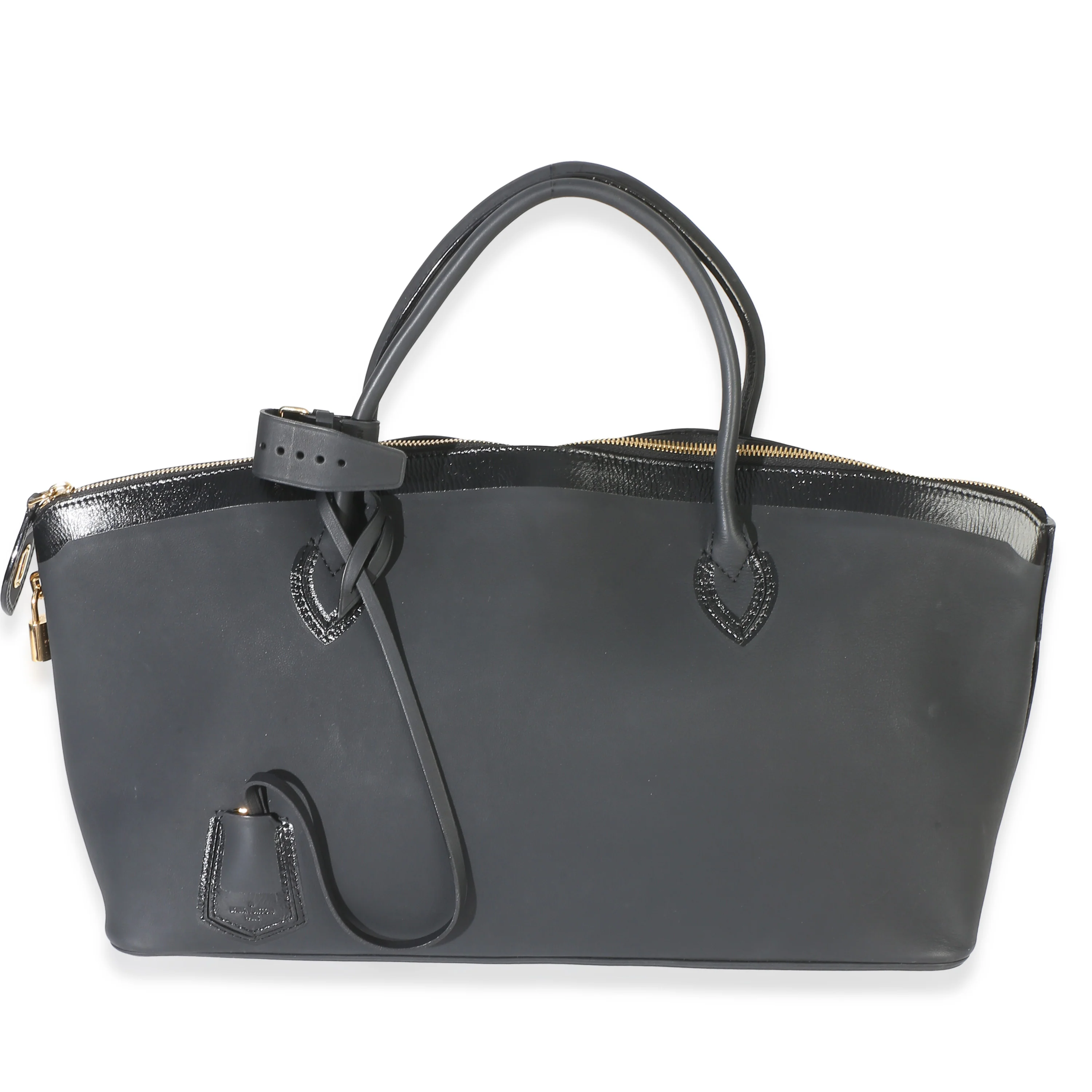 Black Calfskin Obsession Lockit East-West Bag