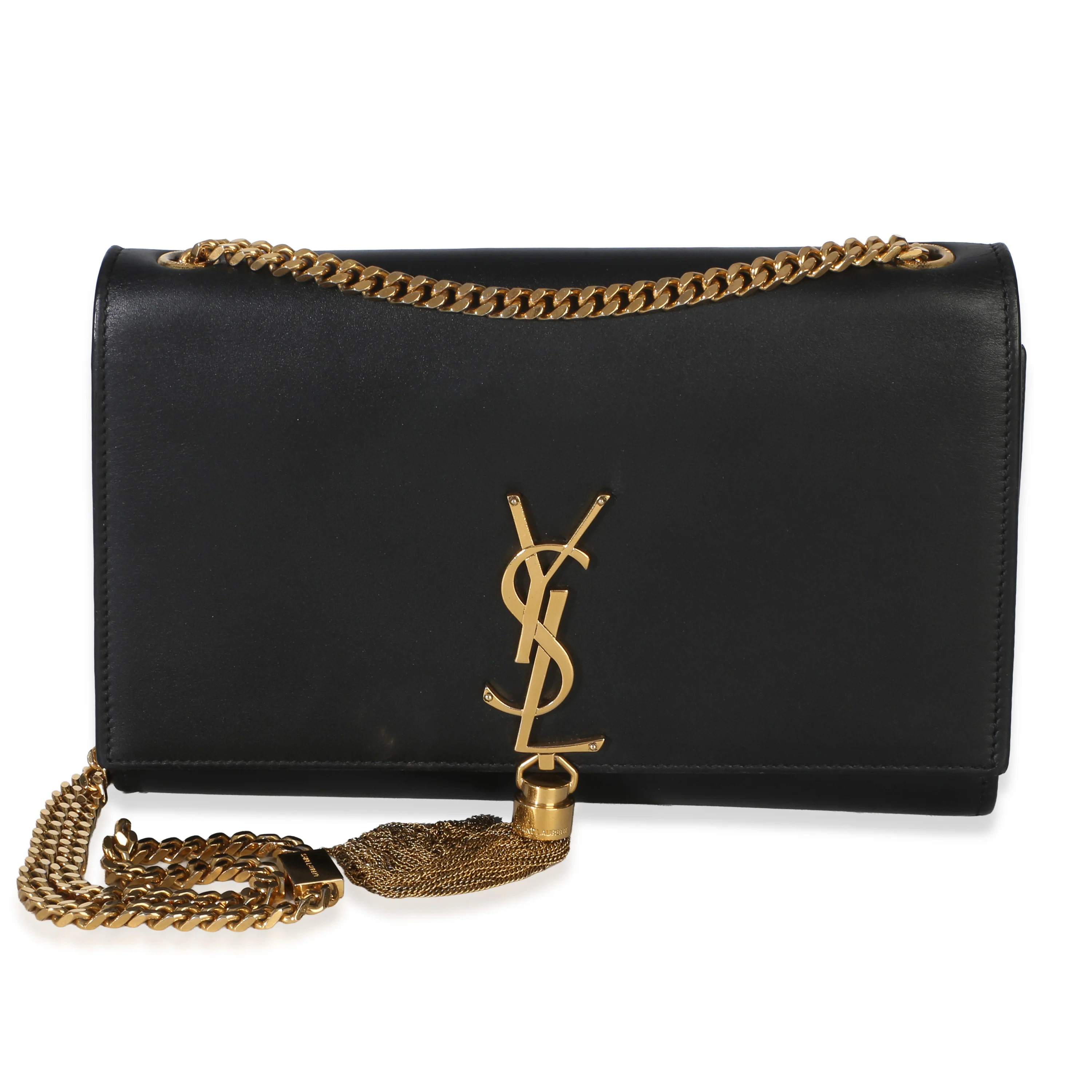 Black Grain De Poudre Medium Kate Tassel