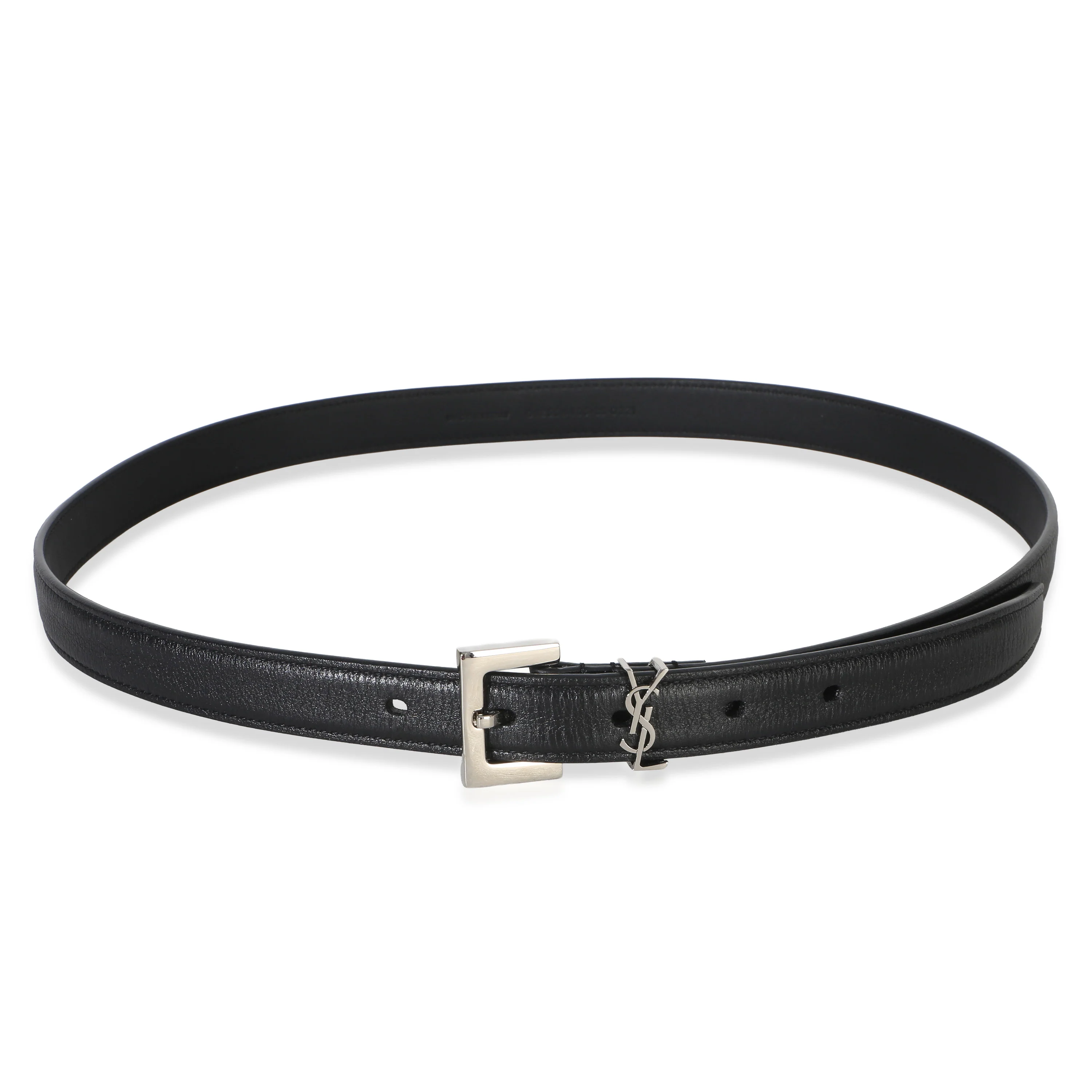 Black Lambskin Cassandre Belt 85/34