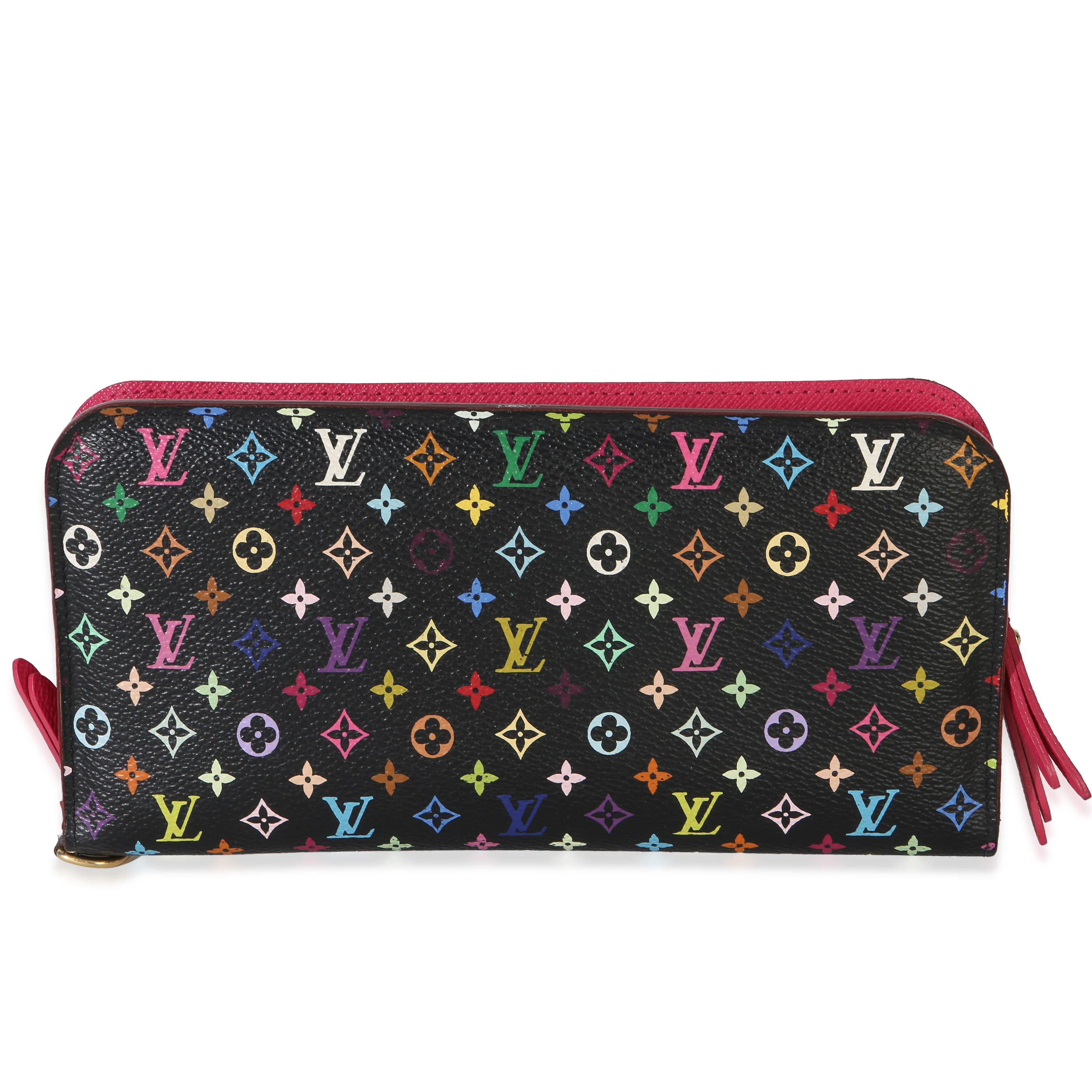 Black Multicolore Monogram Canvas Insolite Wallet