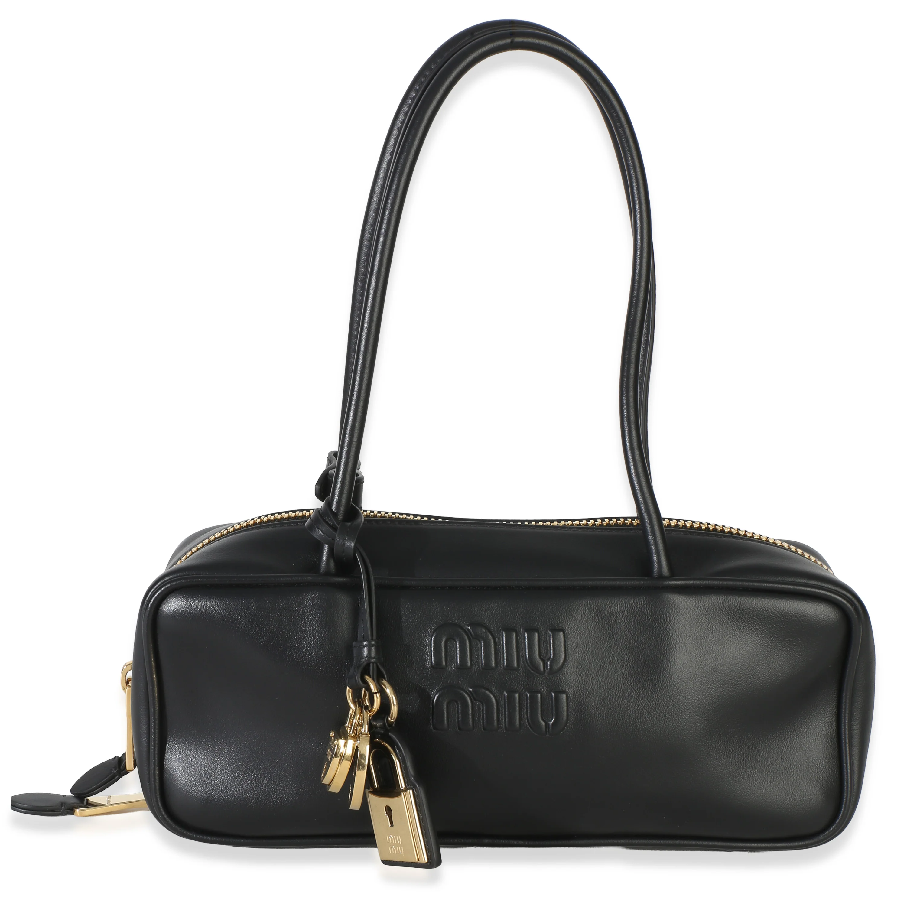 Black Nappa Small Beau Top Handle Bag