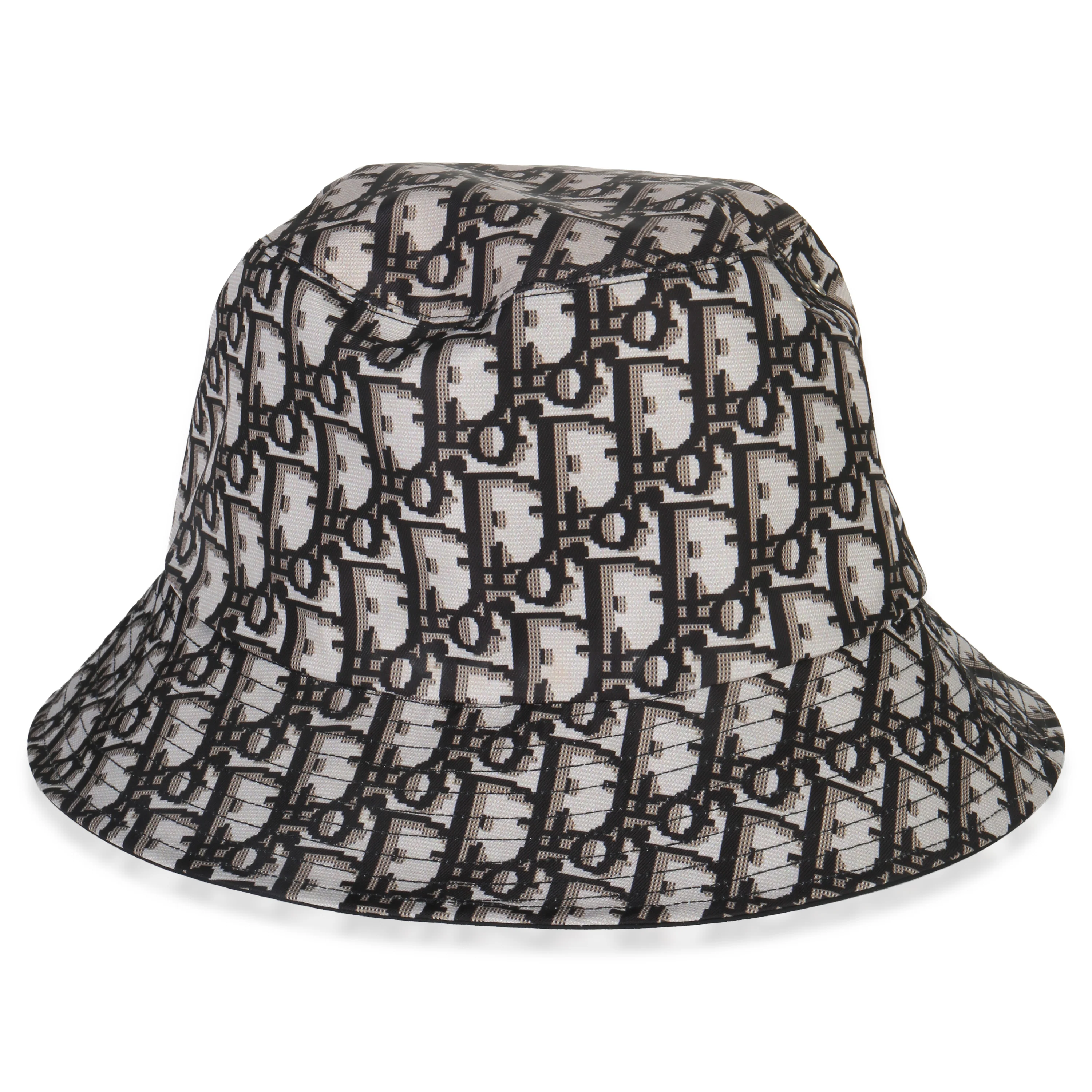 Black Nylon Reversible Teddy Bucket Hat 56