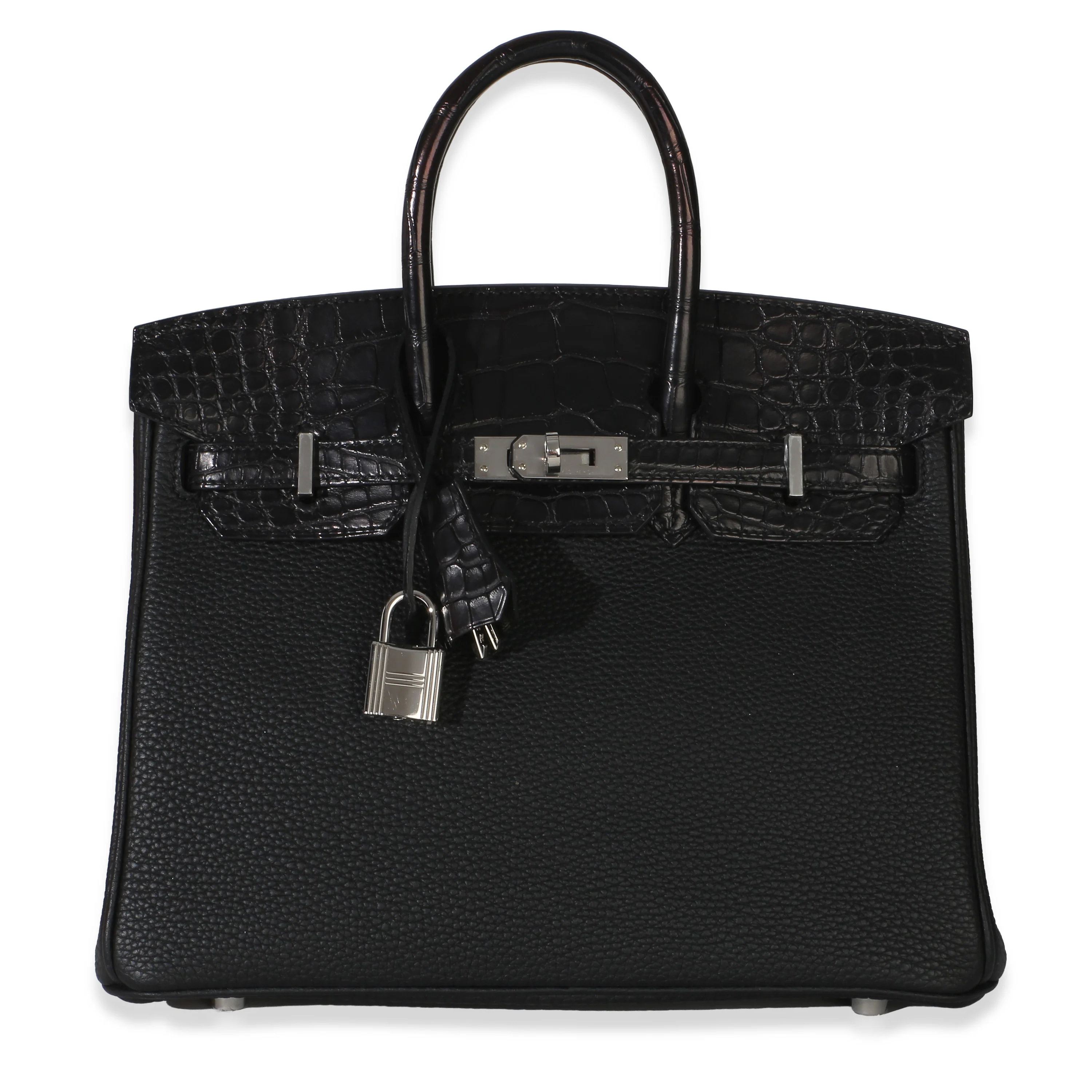 Black Togo Mississippiensis Matte Alligator Touch Birkin 25 PHW