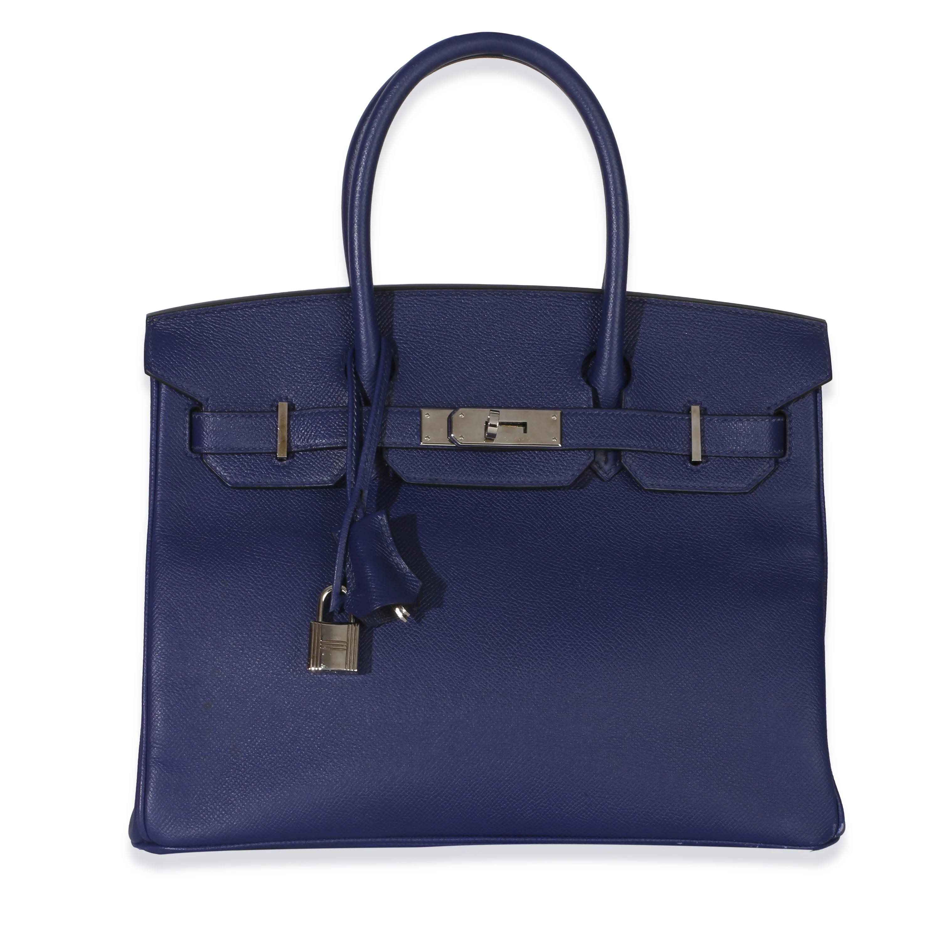 Bleu Electrique Epsom Birkin 30 PHW