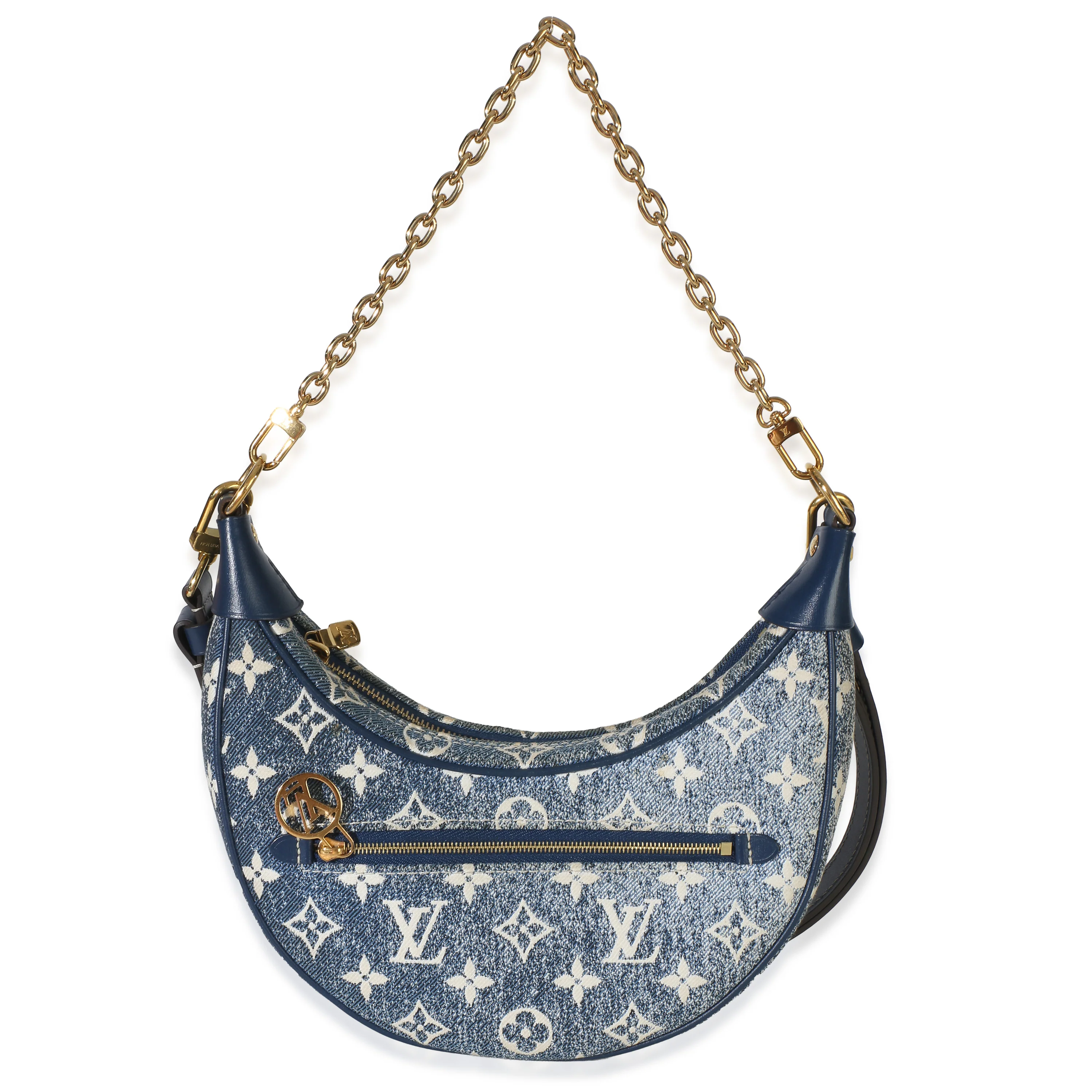 Bleu Monogram Jacquard Denim Loop