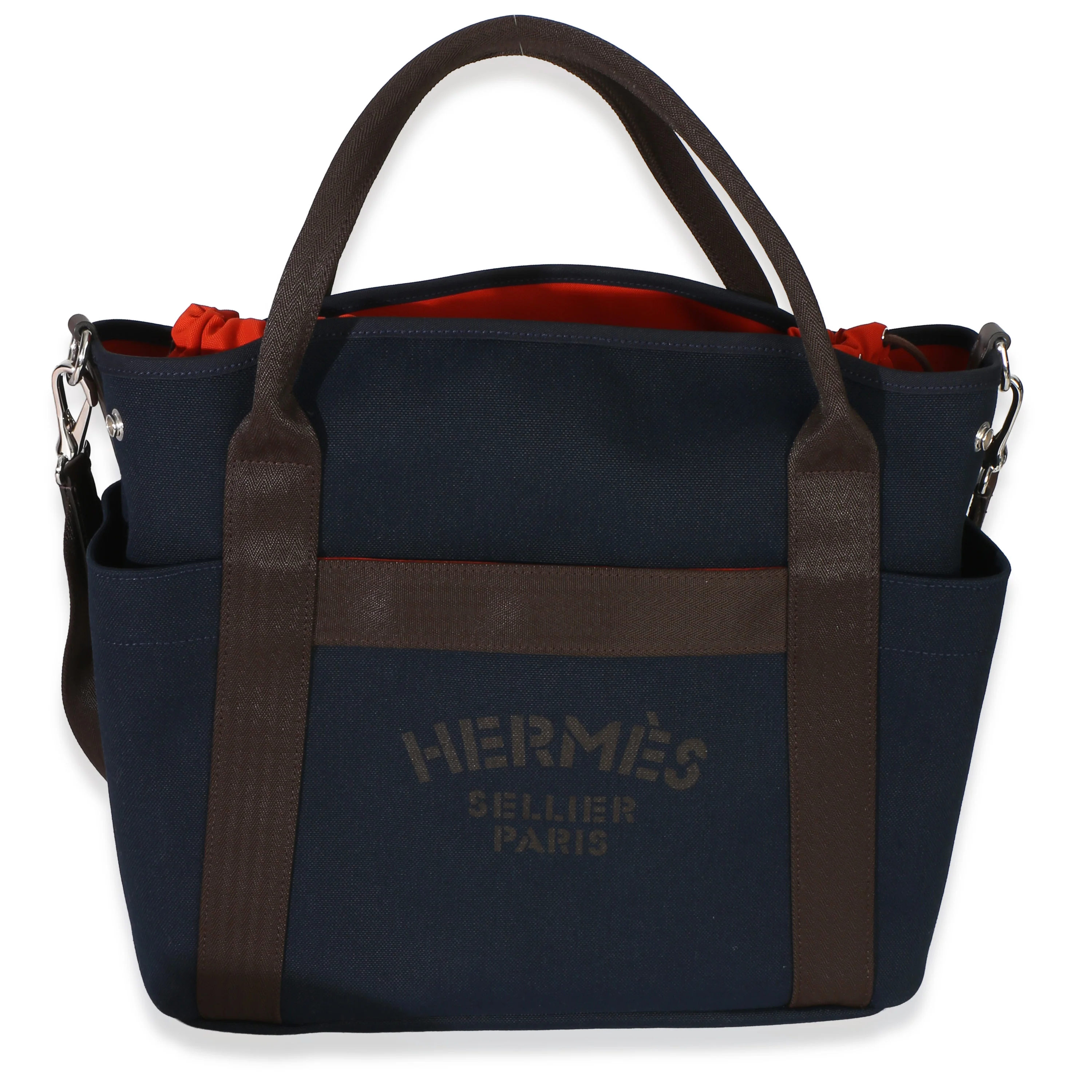 Bleu Navy Feu Canvas The Grooming Bag