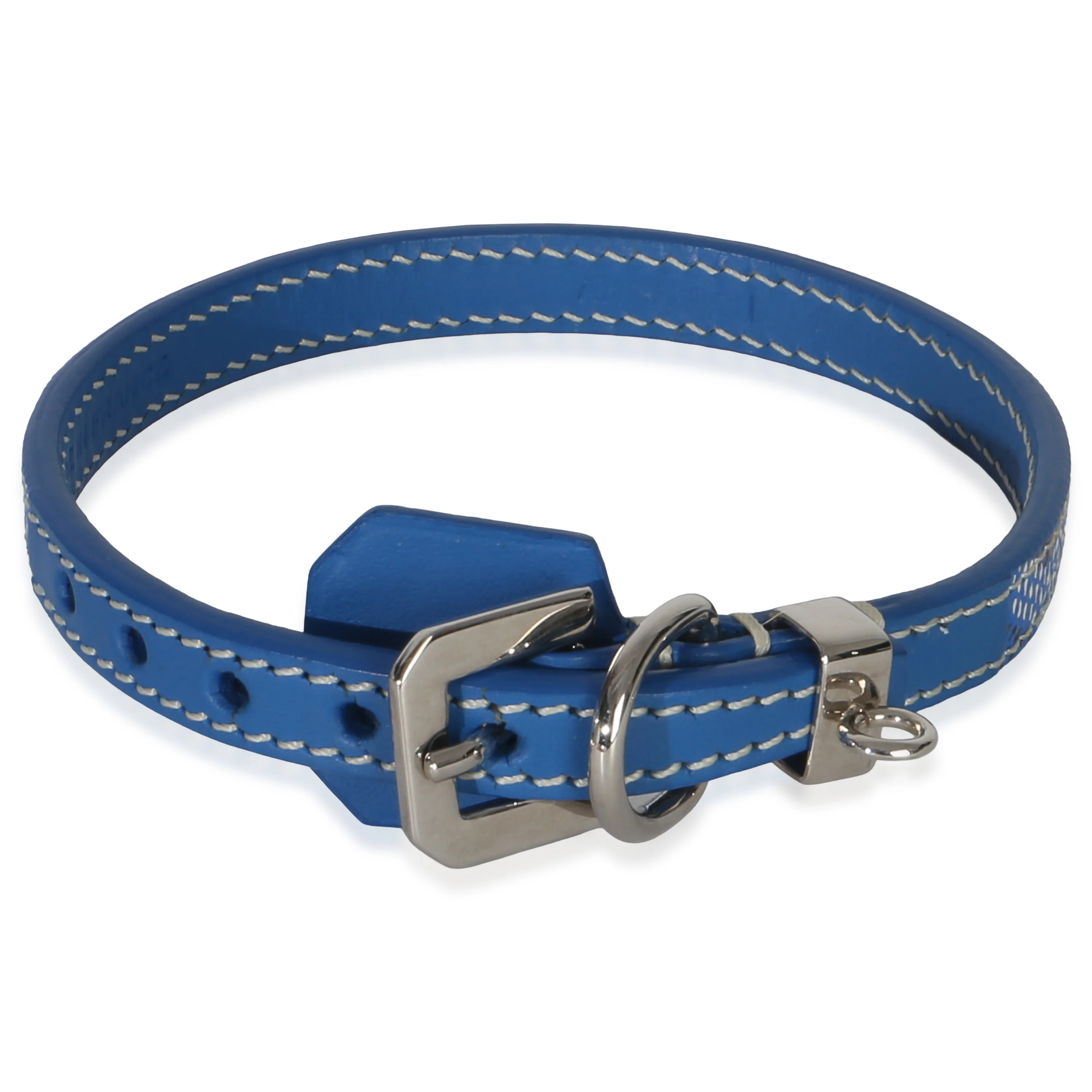 Blue Goyardine Edmond Leash Collar Set
