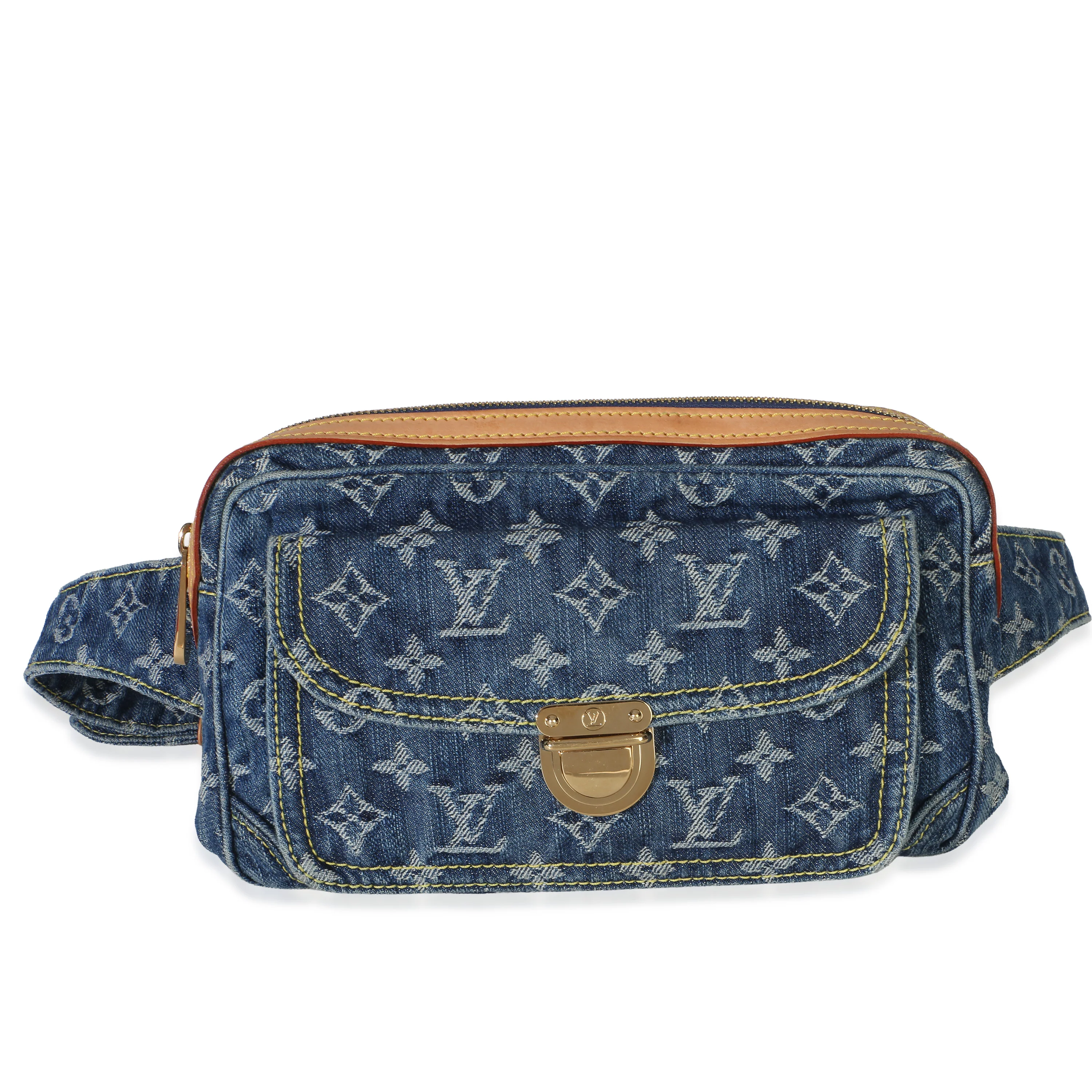 Blue Monogram Denim Belt Bag
