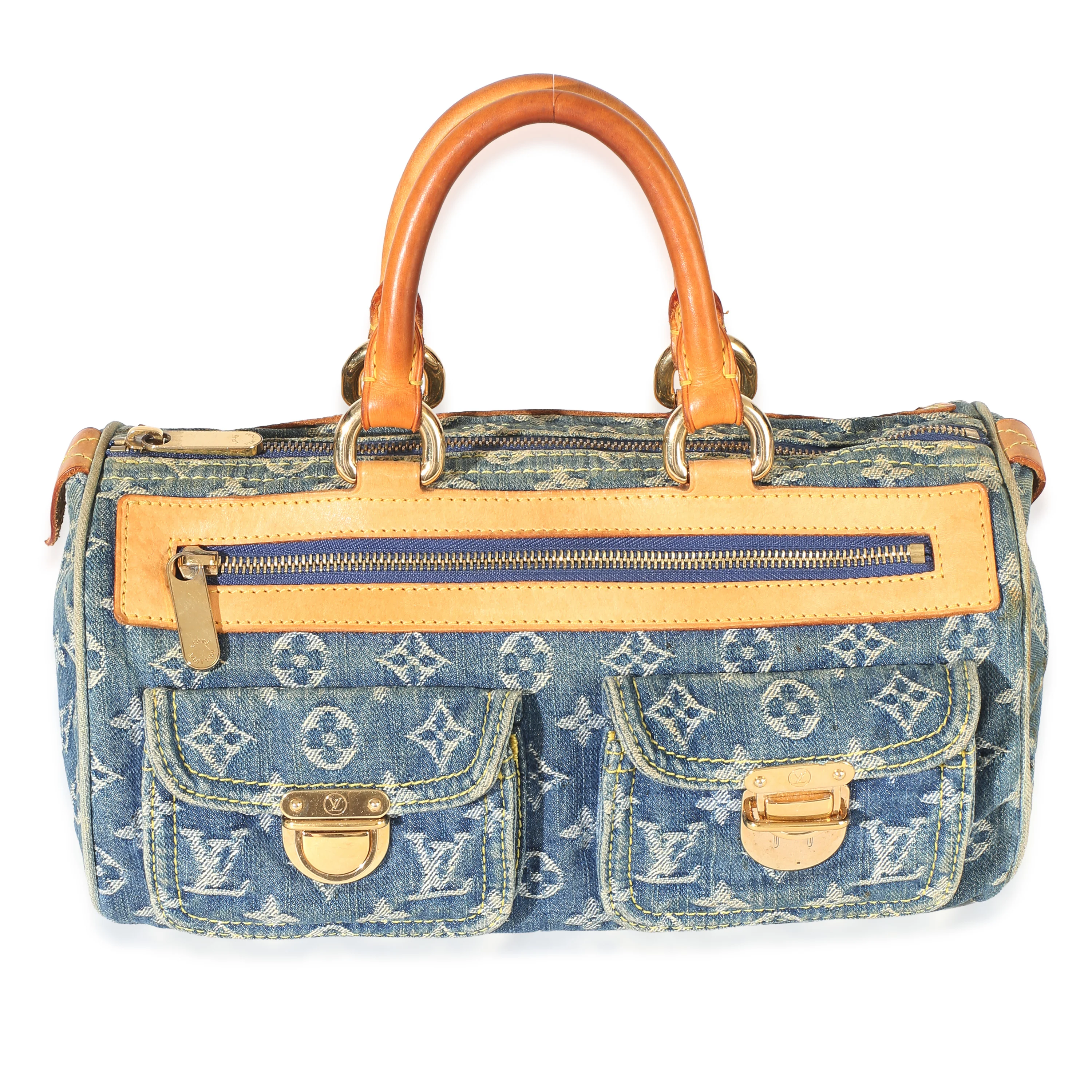 Blue Monogram Denim Neo Speedy 30