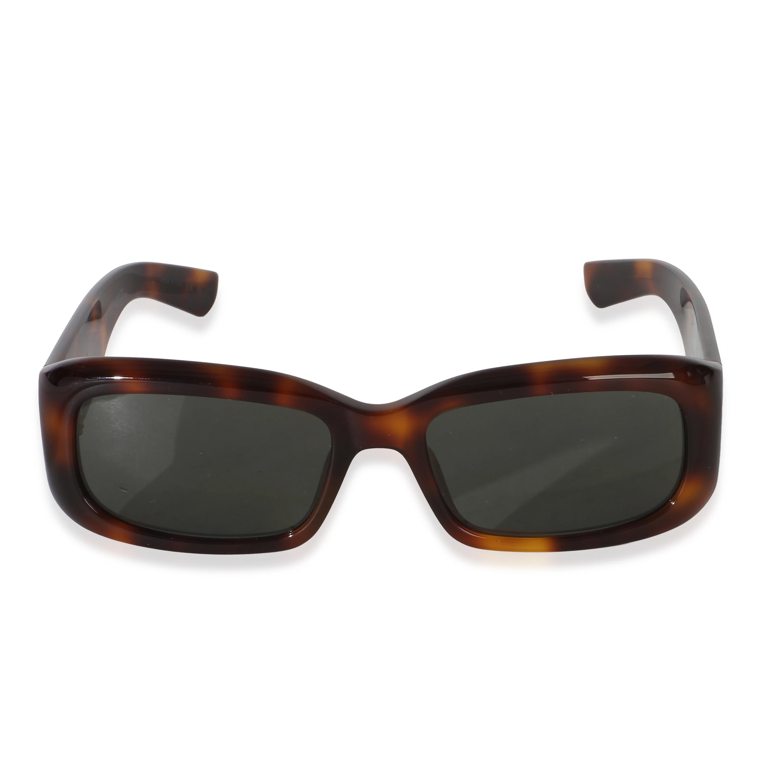Brown Tortoise Acetate Rectangle Sunglasses