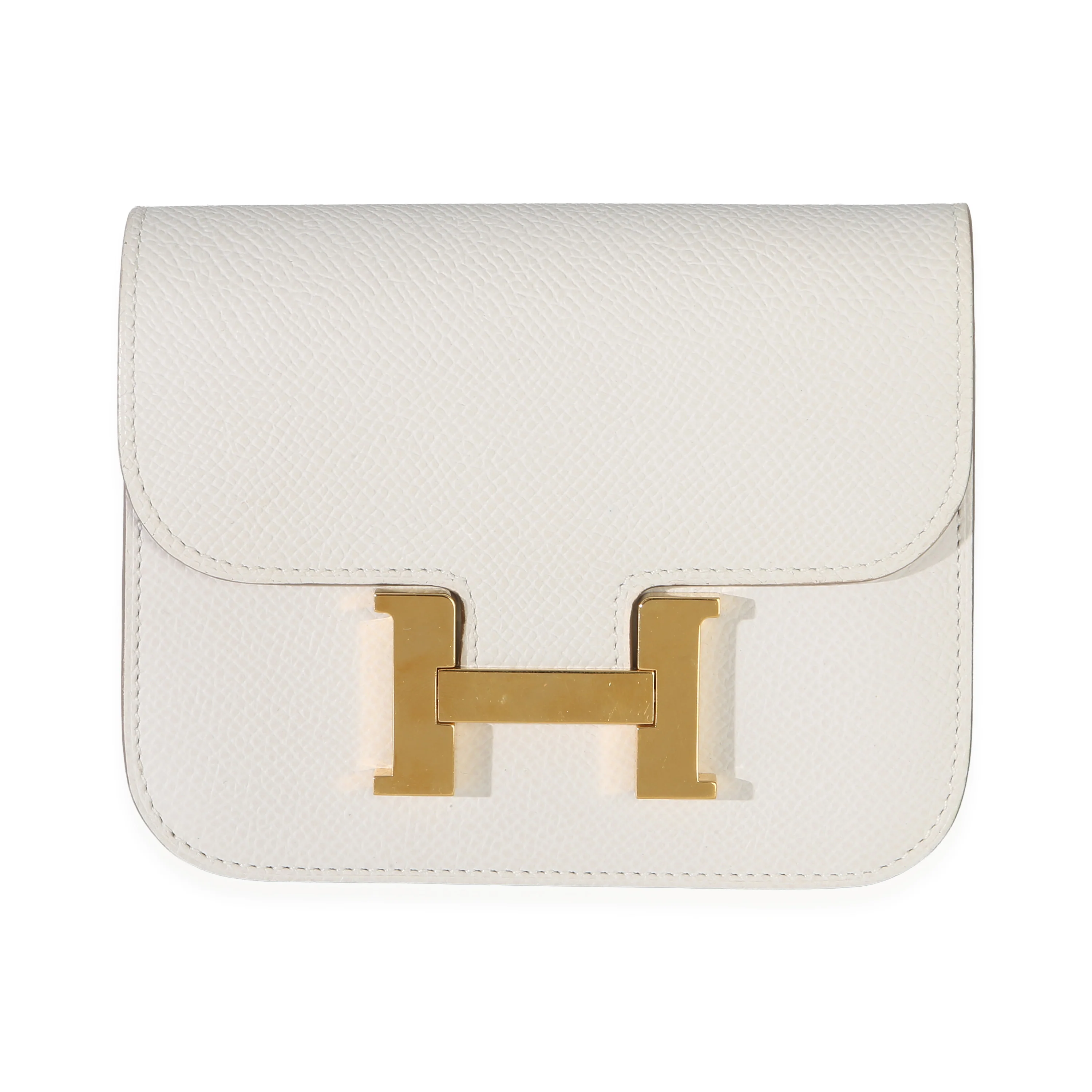Craie Epsom Constance Slim Wallet GHW