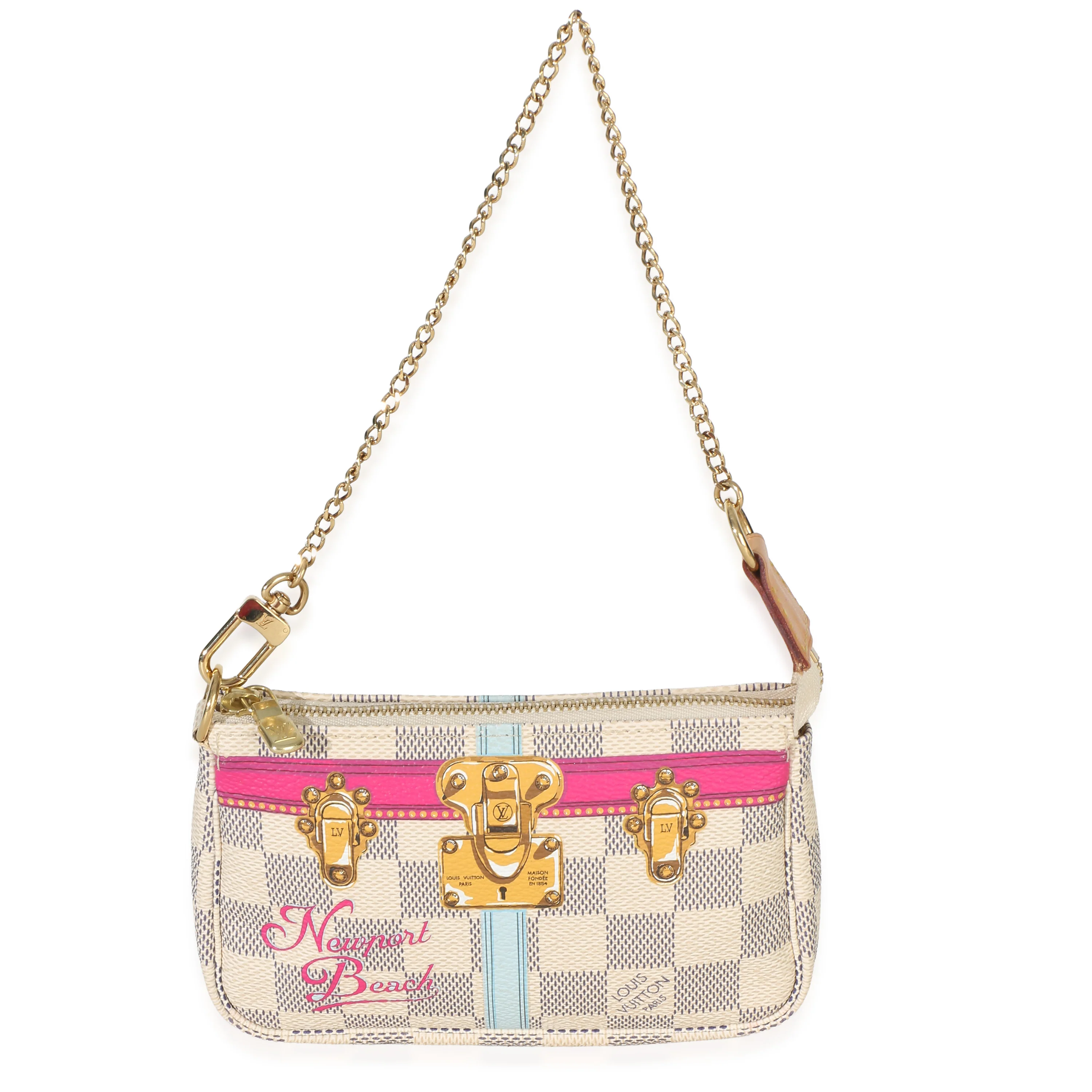 Damier Azur Canvas Summer Trunks Mini Pochette Accessoires