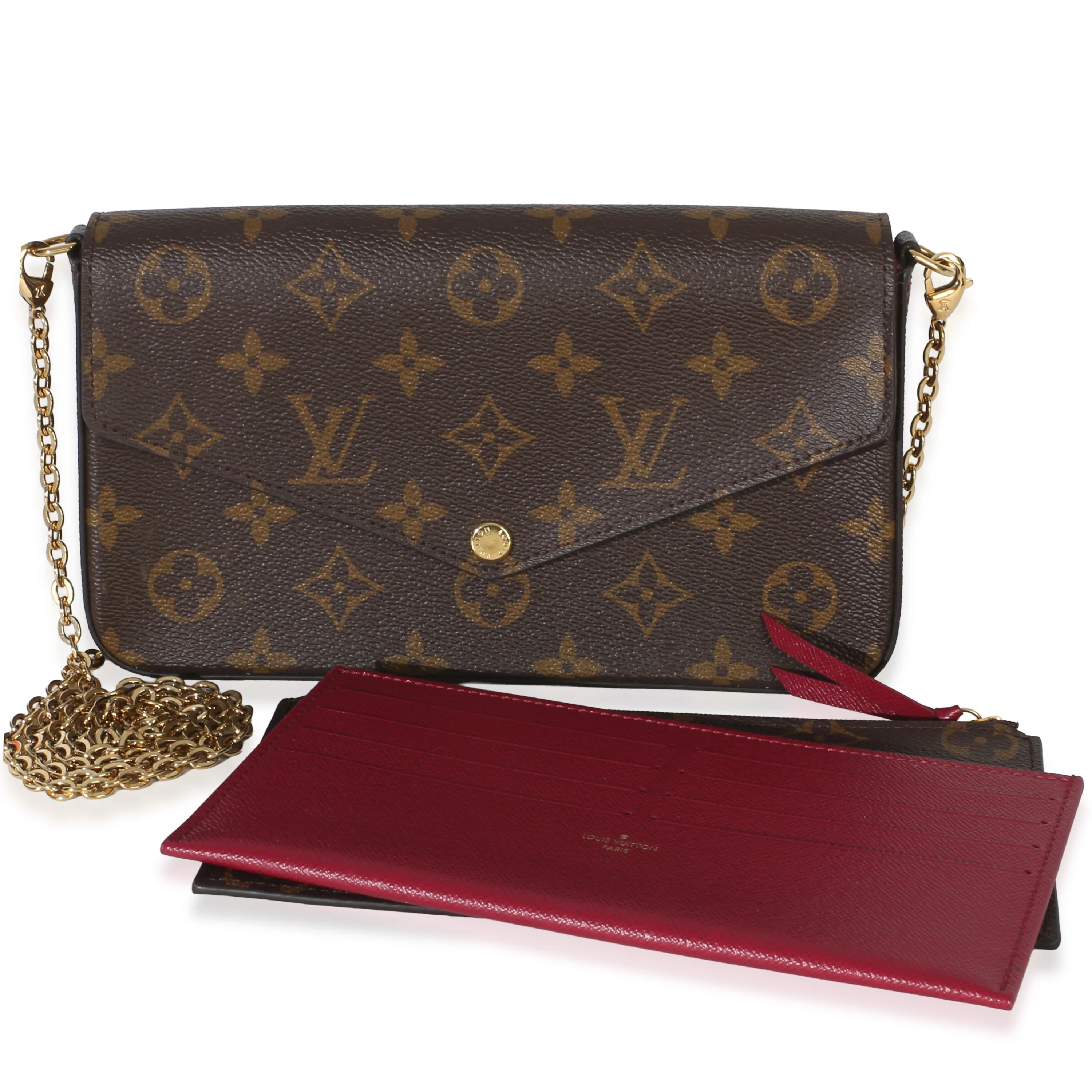 Fuchsia Monogram Canvas Felicie Pochette