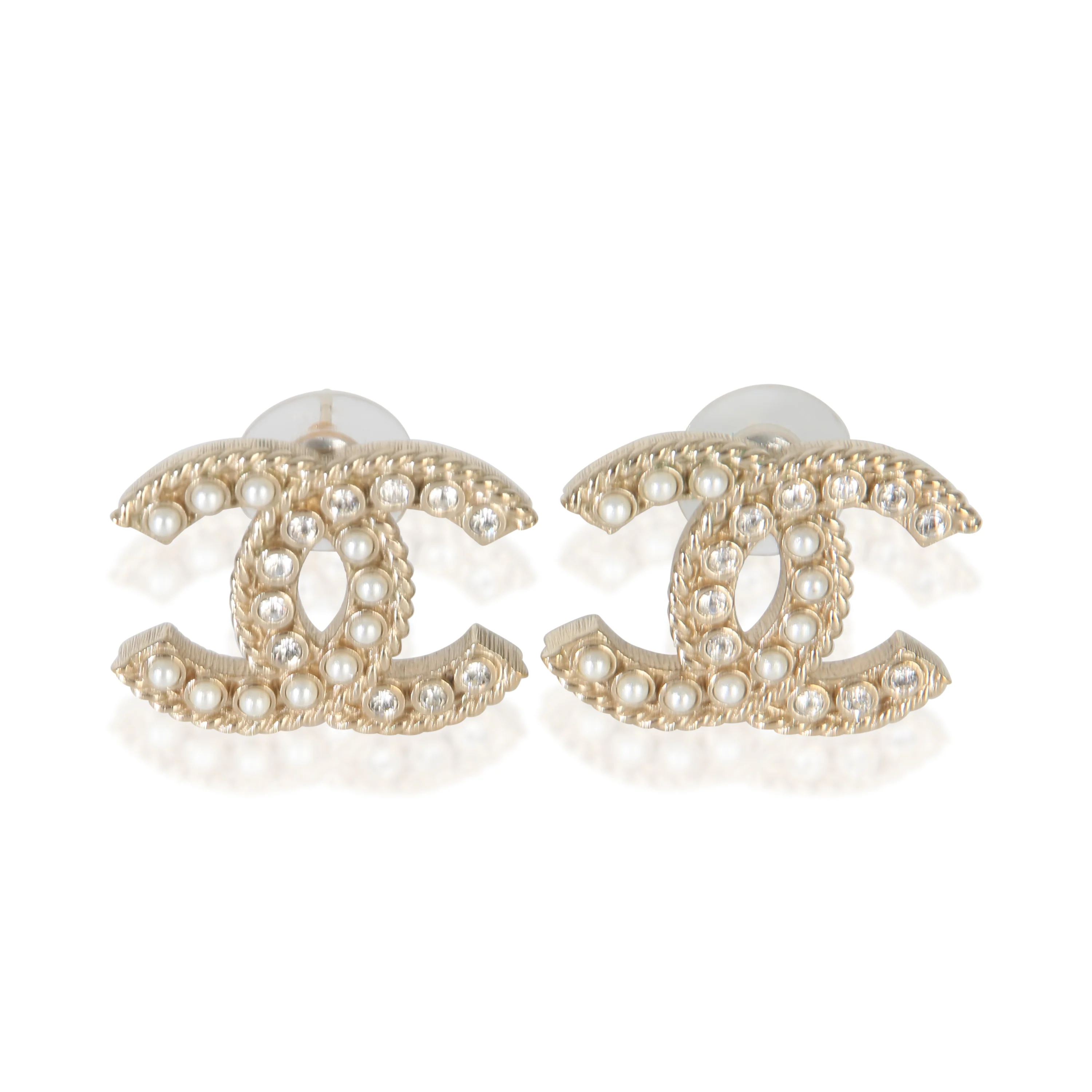 Gold-Plated  2020 Large CC Earrings
