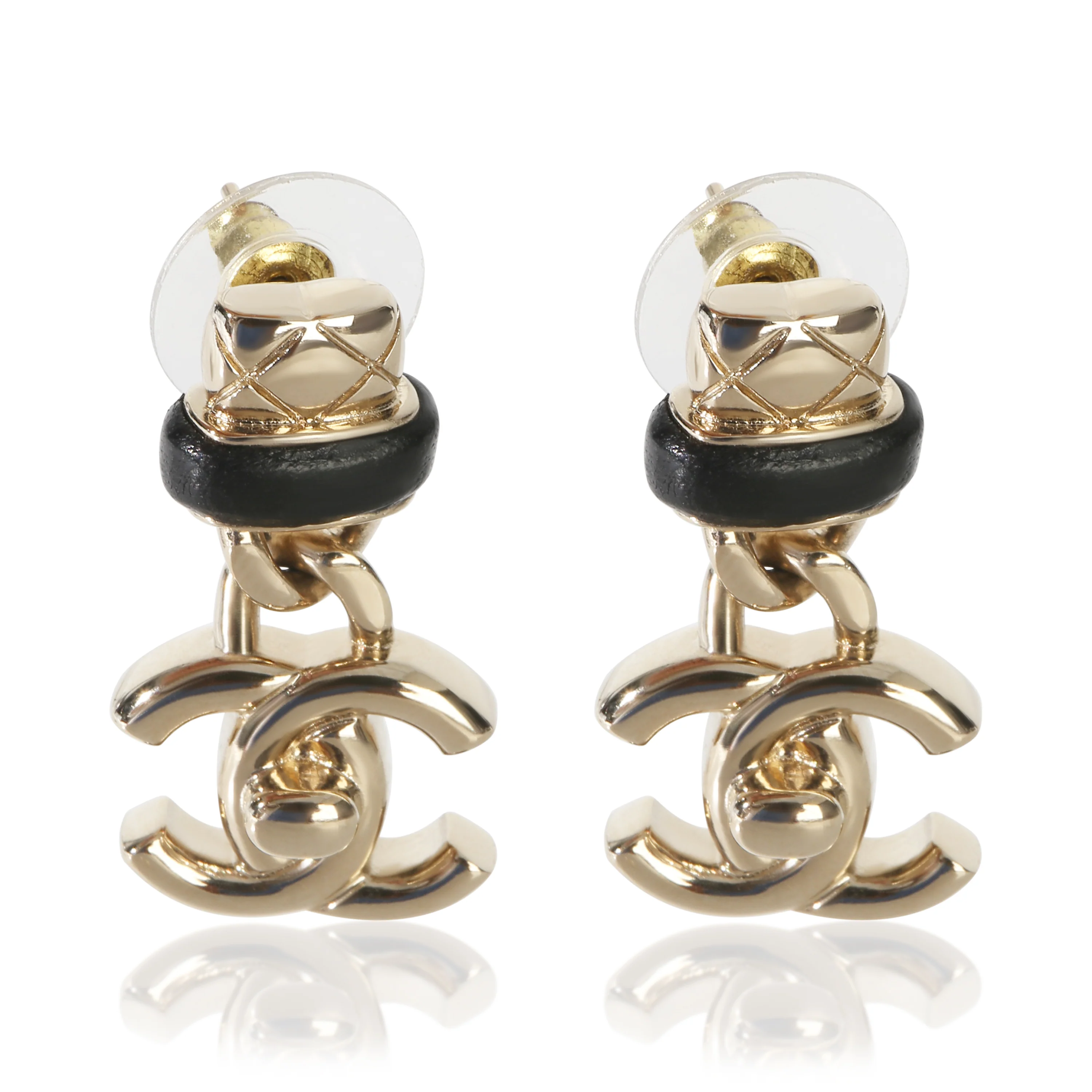 Gold-Plated  2021 Turnlock Drop Earrings