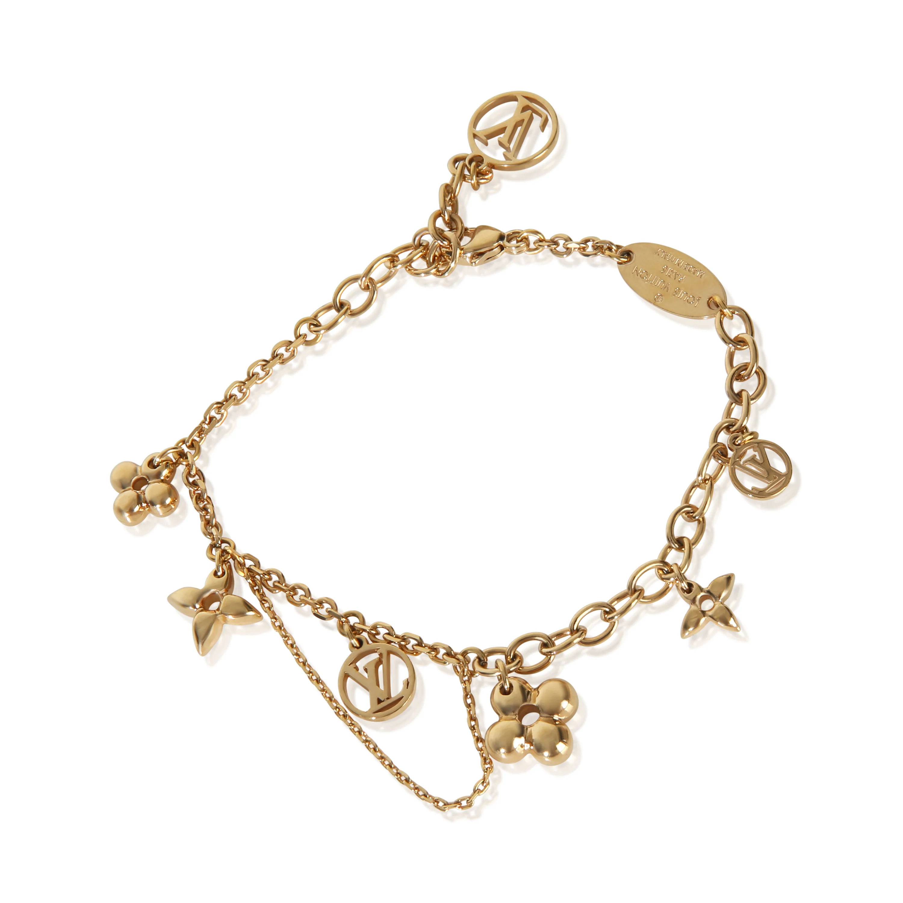 Gold-Plated  Blooming Supple Charm Bracelet