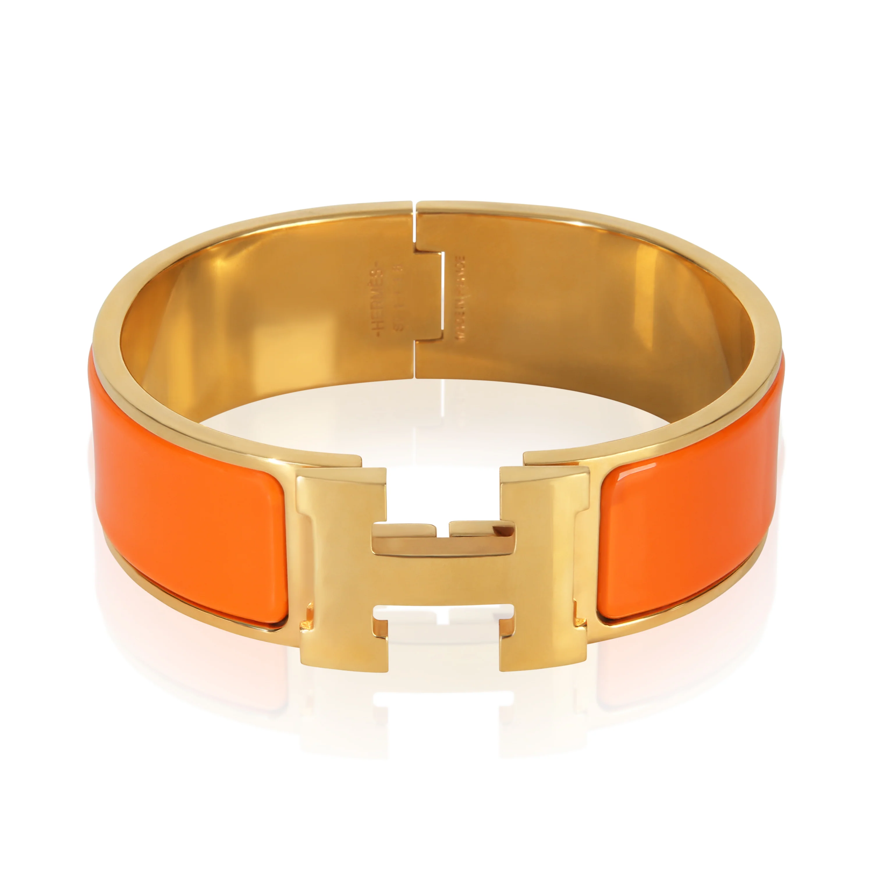 Gold-Plated  Clic Clac In Orange Fruite Bracelet