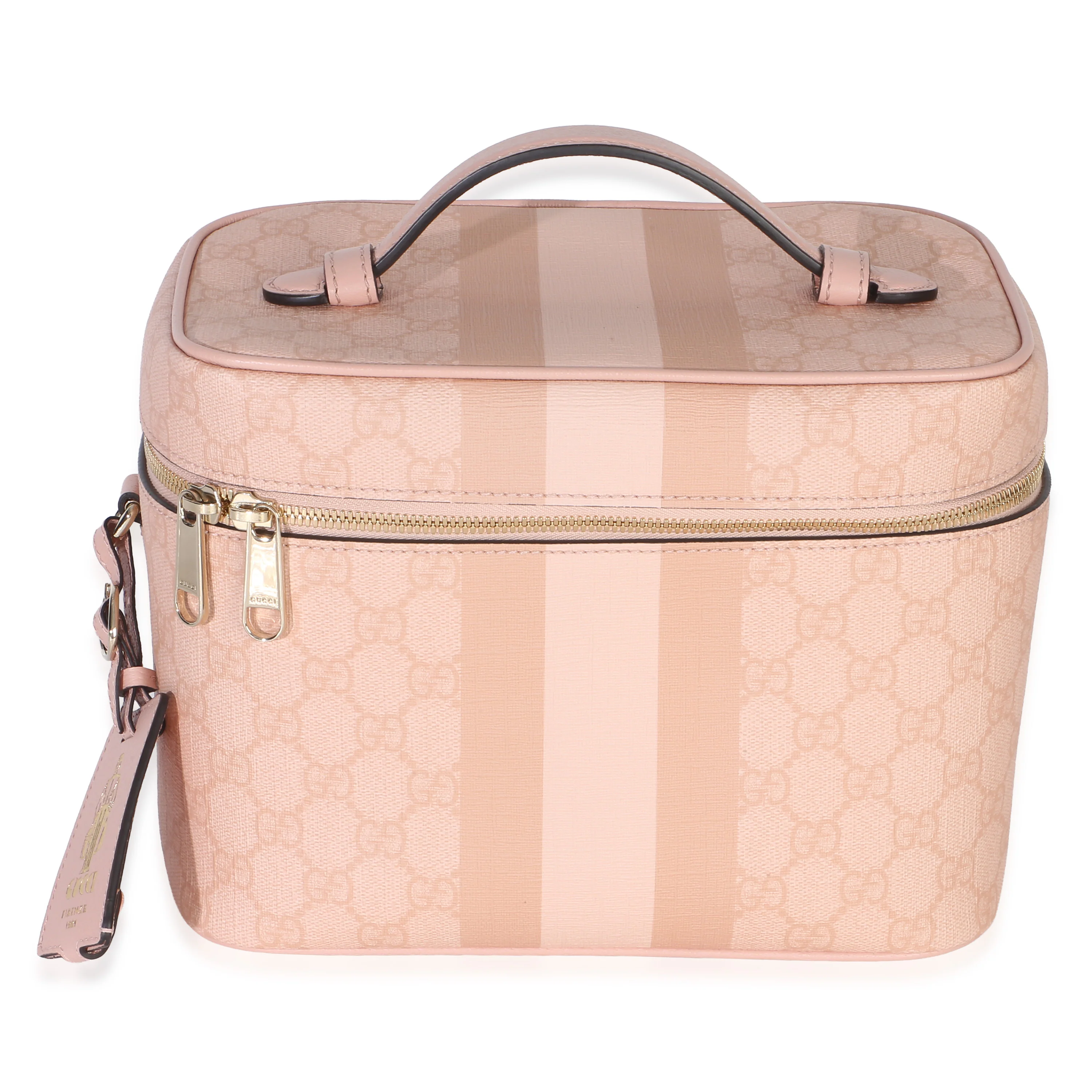 Light Pink GG Supreme Monogram Dollar Calfskin Medium Savoy Vanity Case