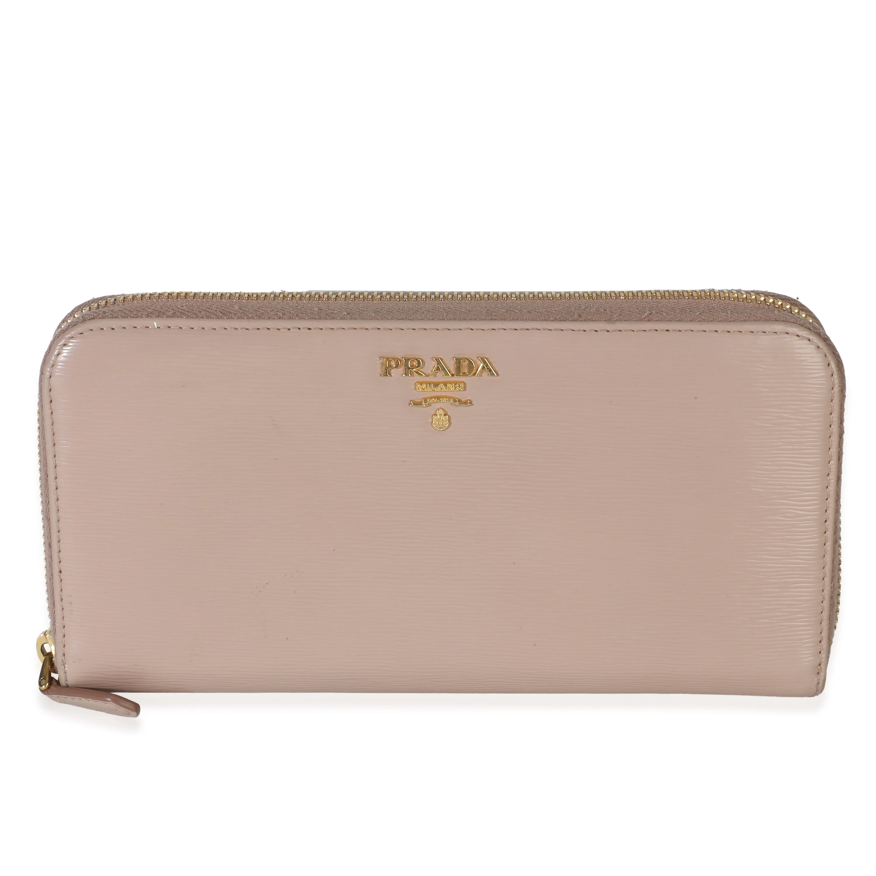 Light Pink Vitello Move Zip Around Wallet