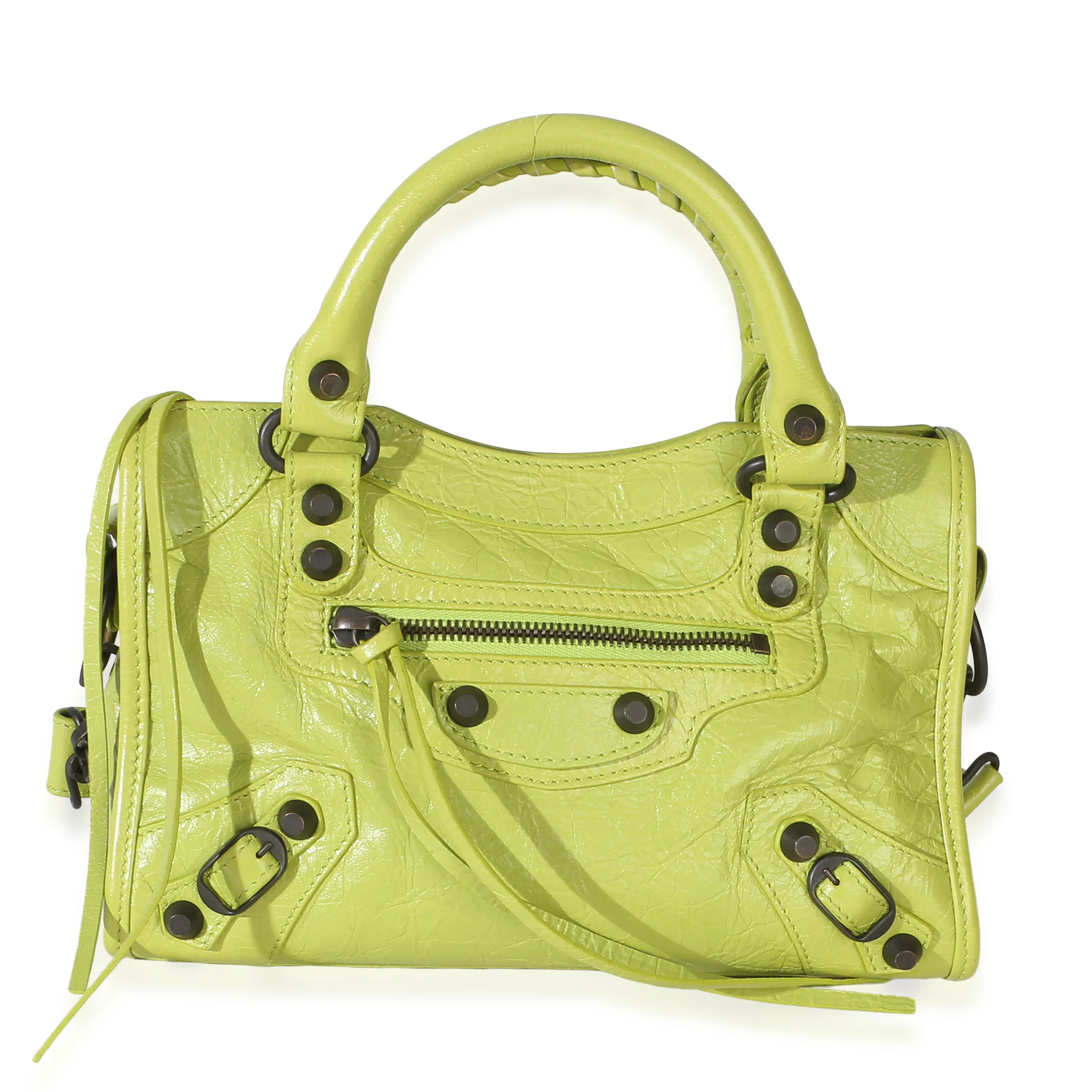 Pistache Agneau Arena Classic Hardware Mini Le City Bag