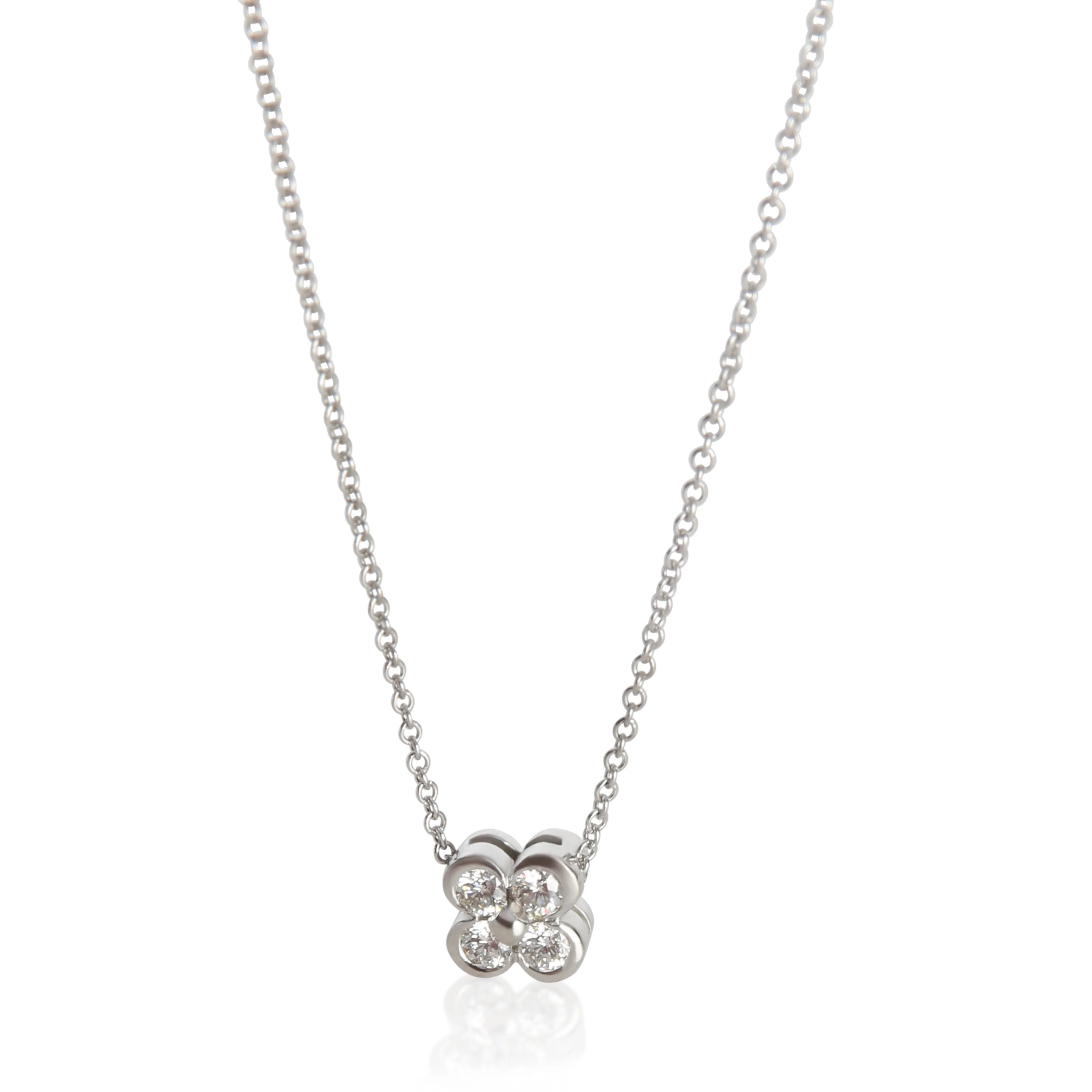 Platinum Diamond Lace Pendant