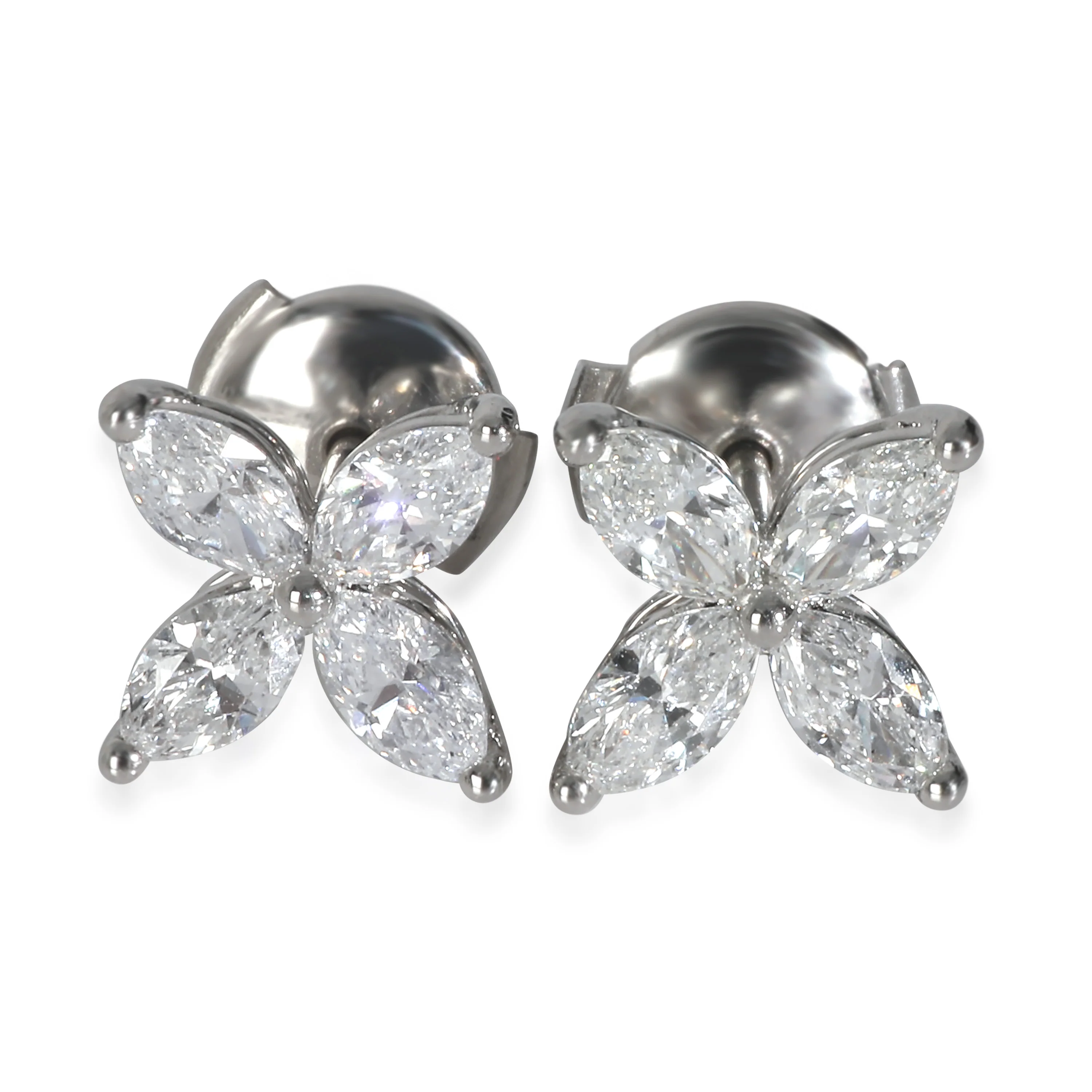 Platinum Diamond Large Model Victoria Earrings