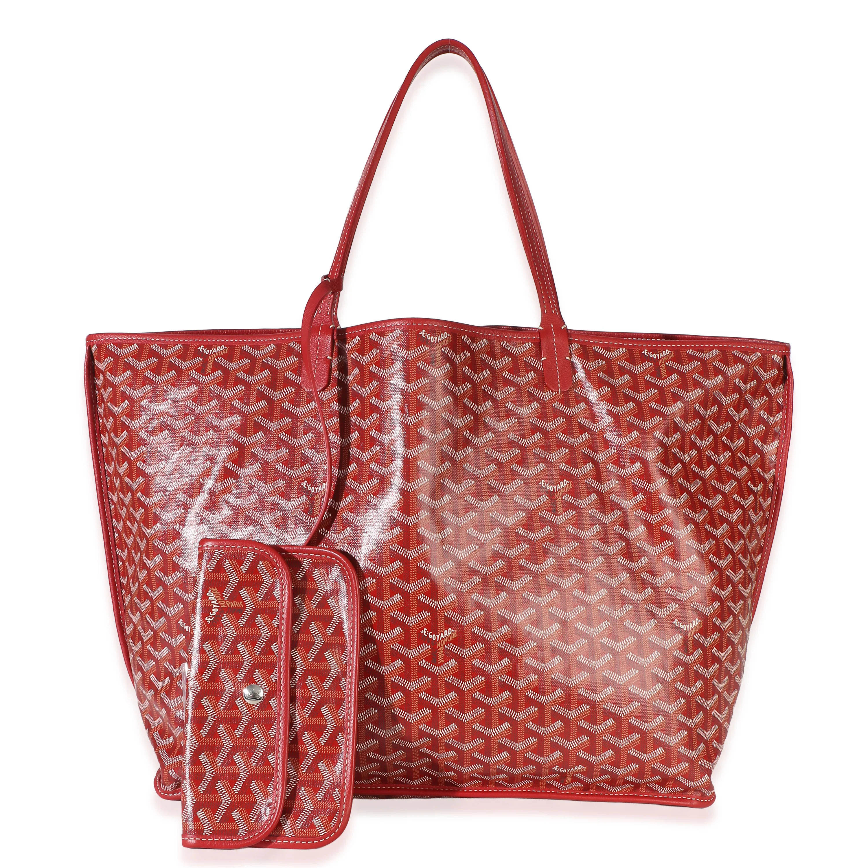 Red Goyardine Canvas Anjou GM