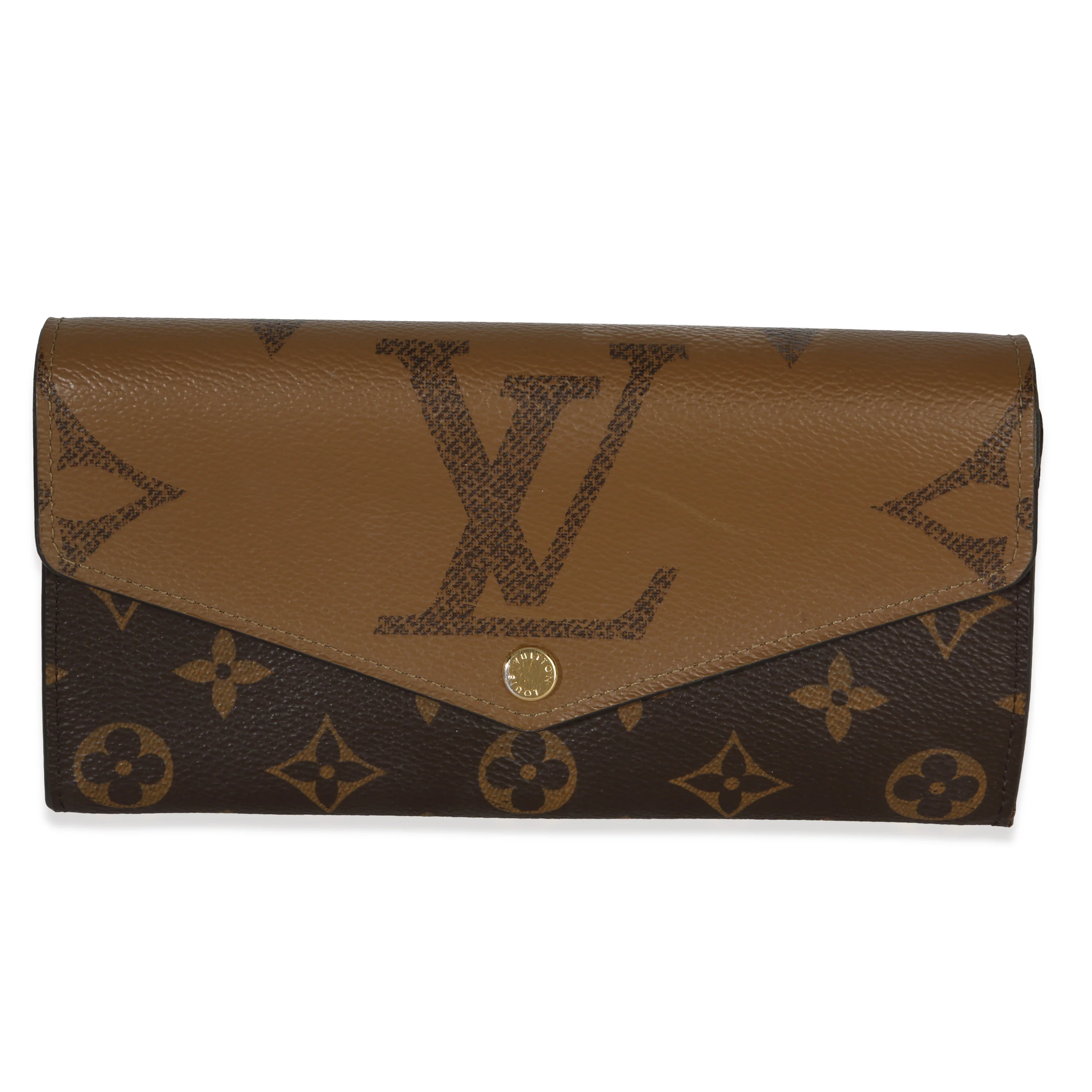 Reverse Monogram Giant Canvas Sarah Wallet