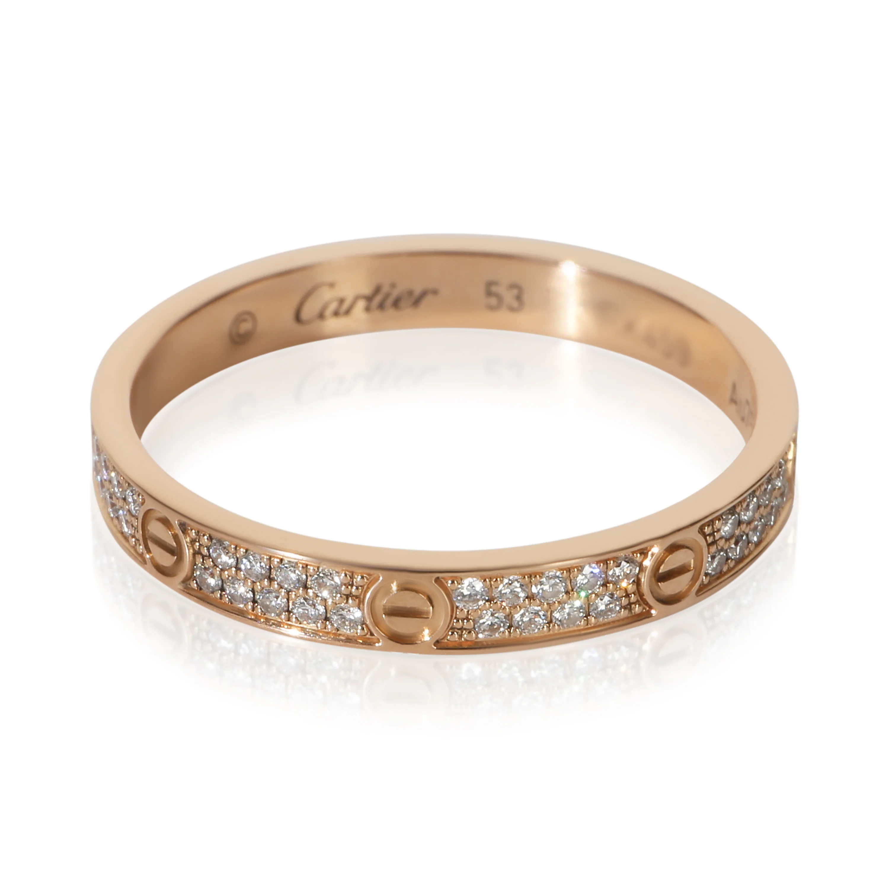 Rose Gold Diamond Mini Model Love Ring