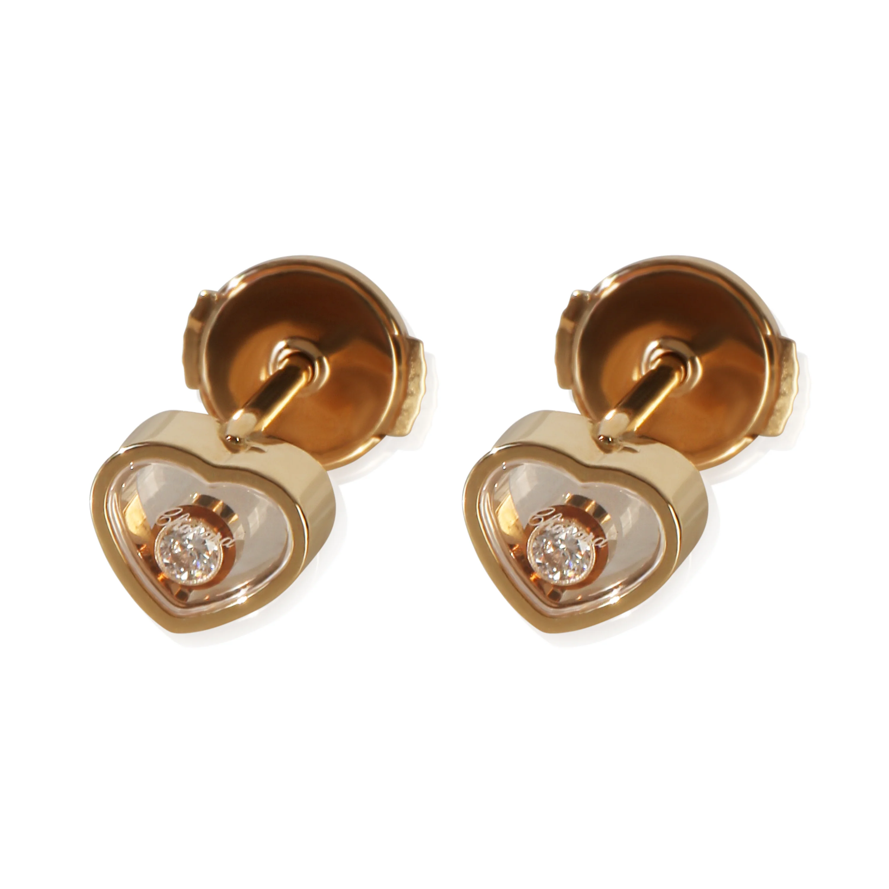 Rose Gold Diamond My Happy Hearts Single Earring
