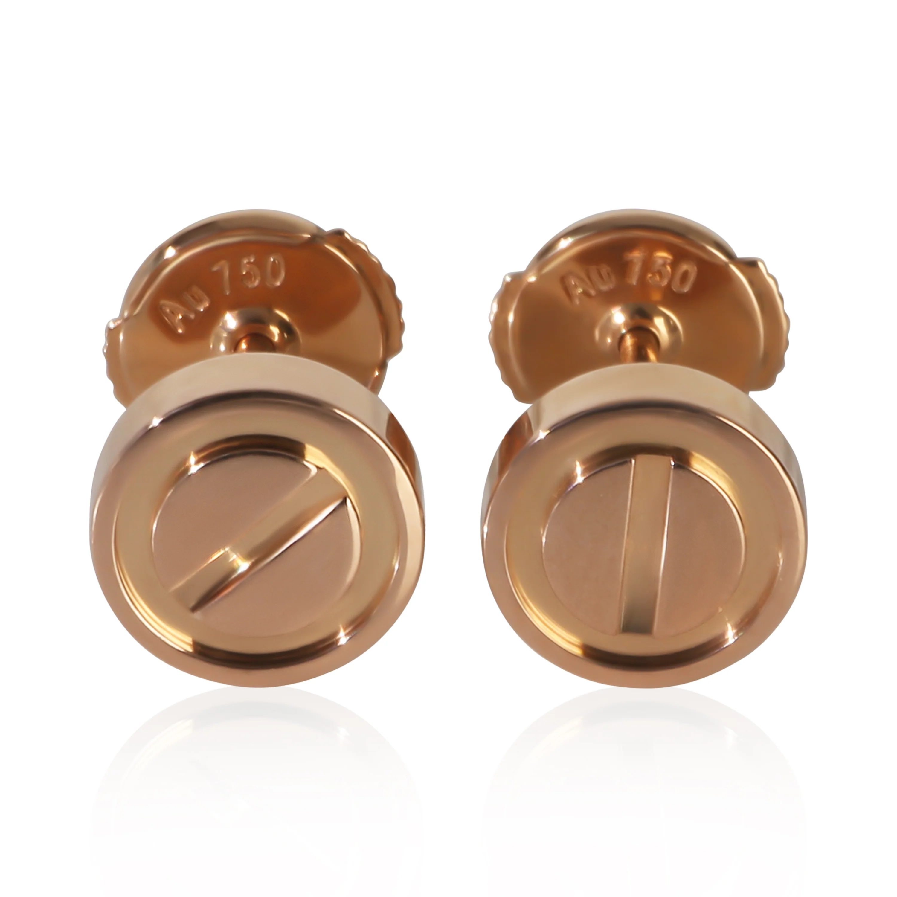 Rose Gold  Love Stud Earrings