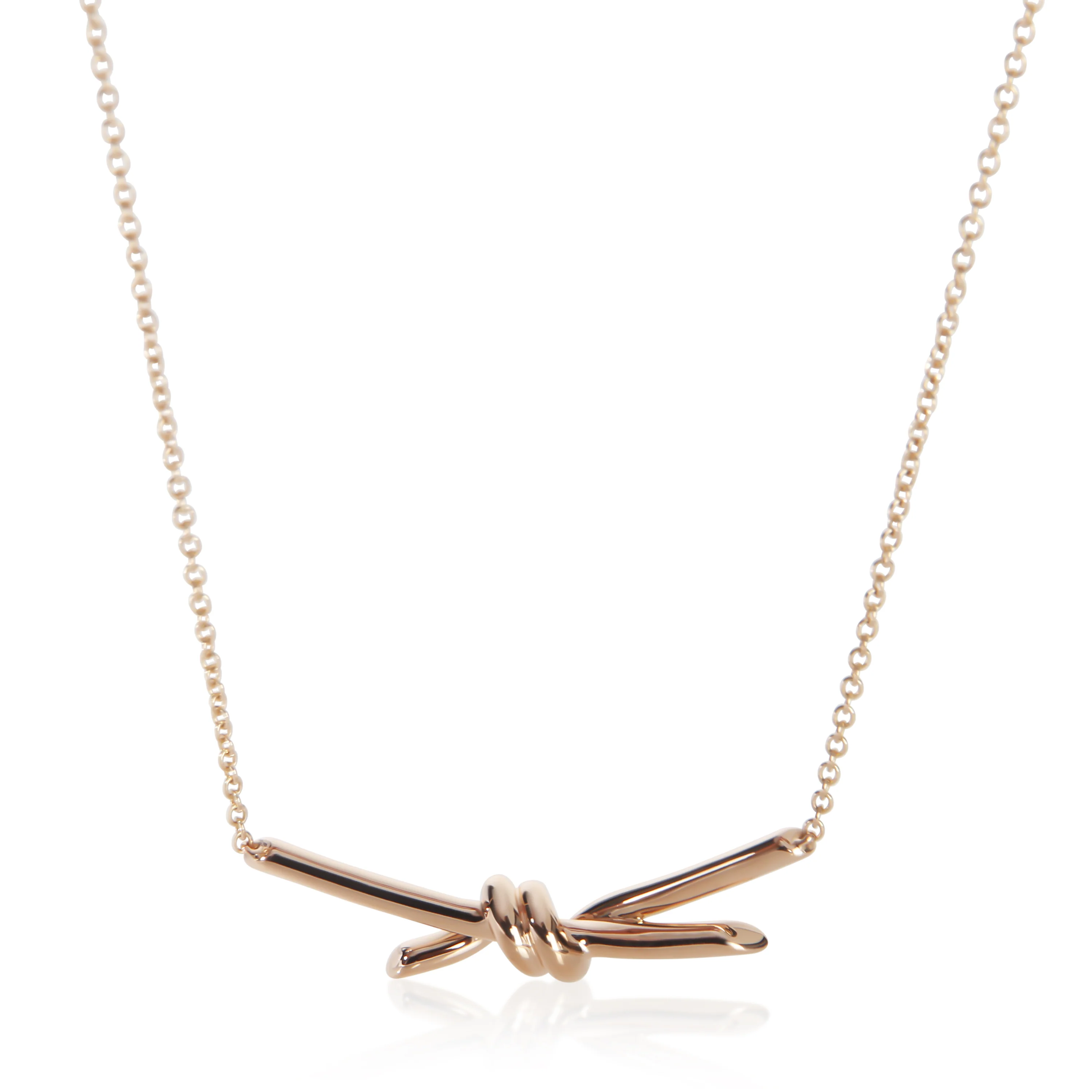 Rose Gold  Tiffany Knot Pendant