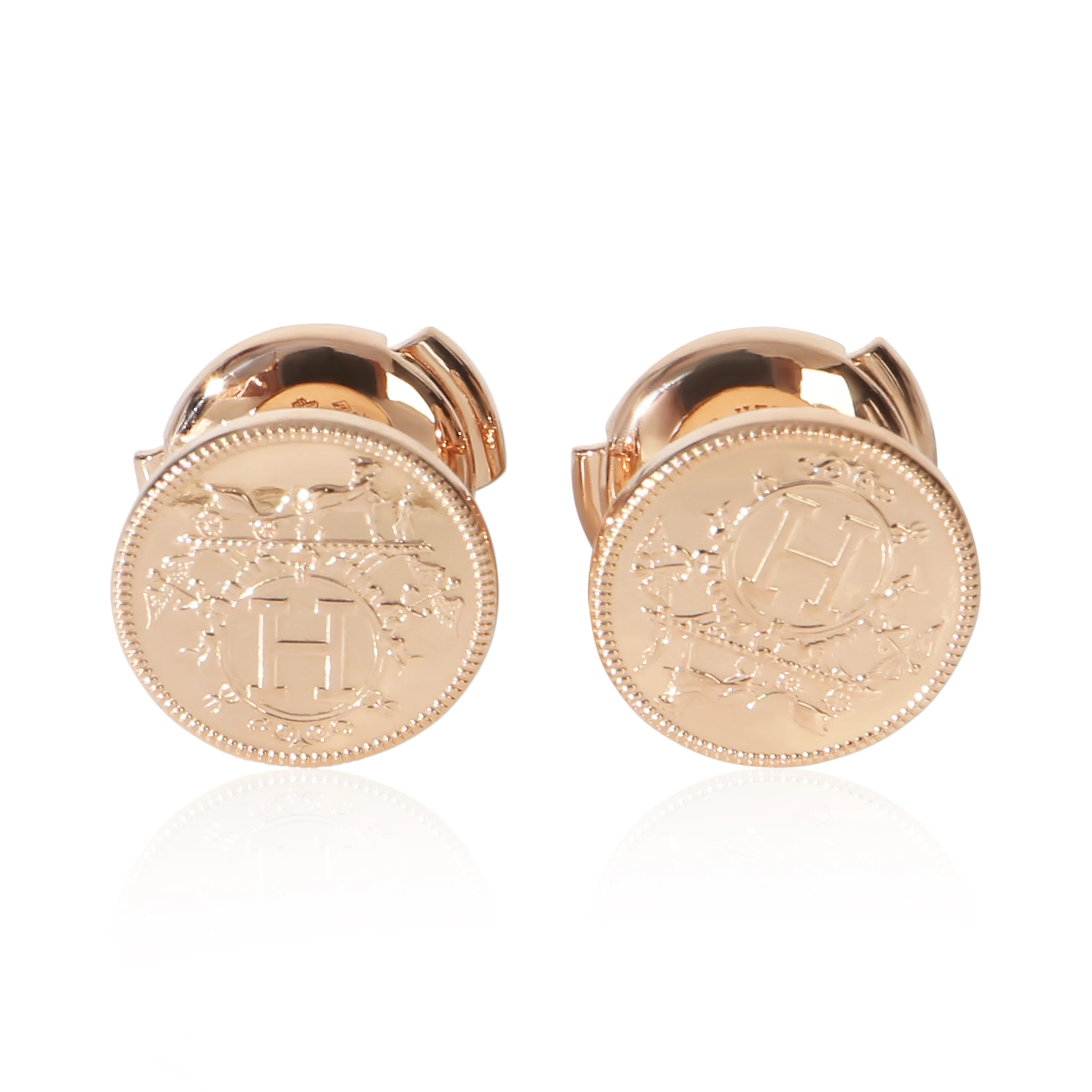 Rose Gold  Very Small Model Ex-Libris Earrings