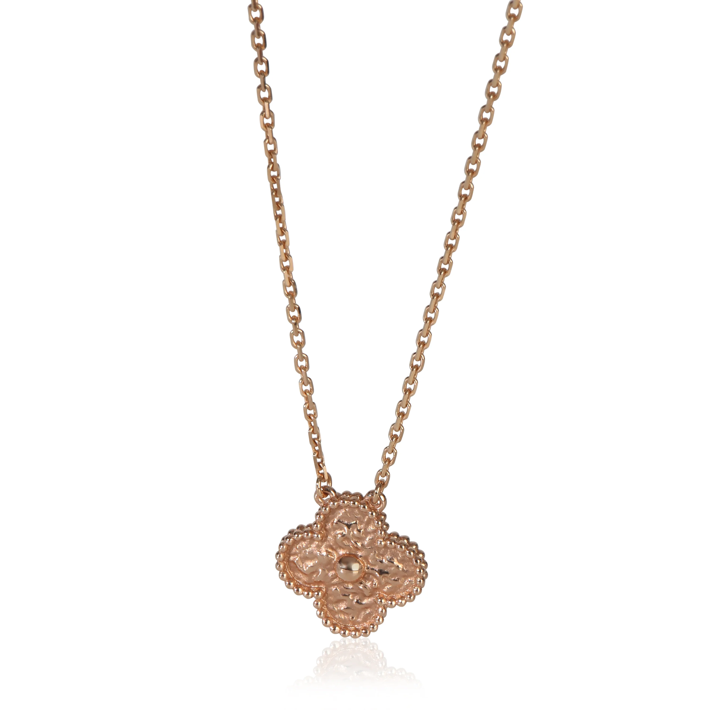 Rose Gold  Vintage Alhambra Pendant