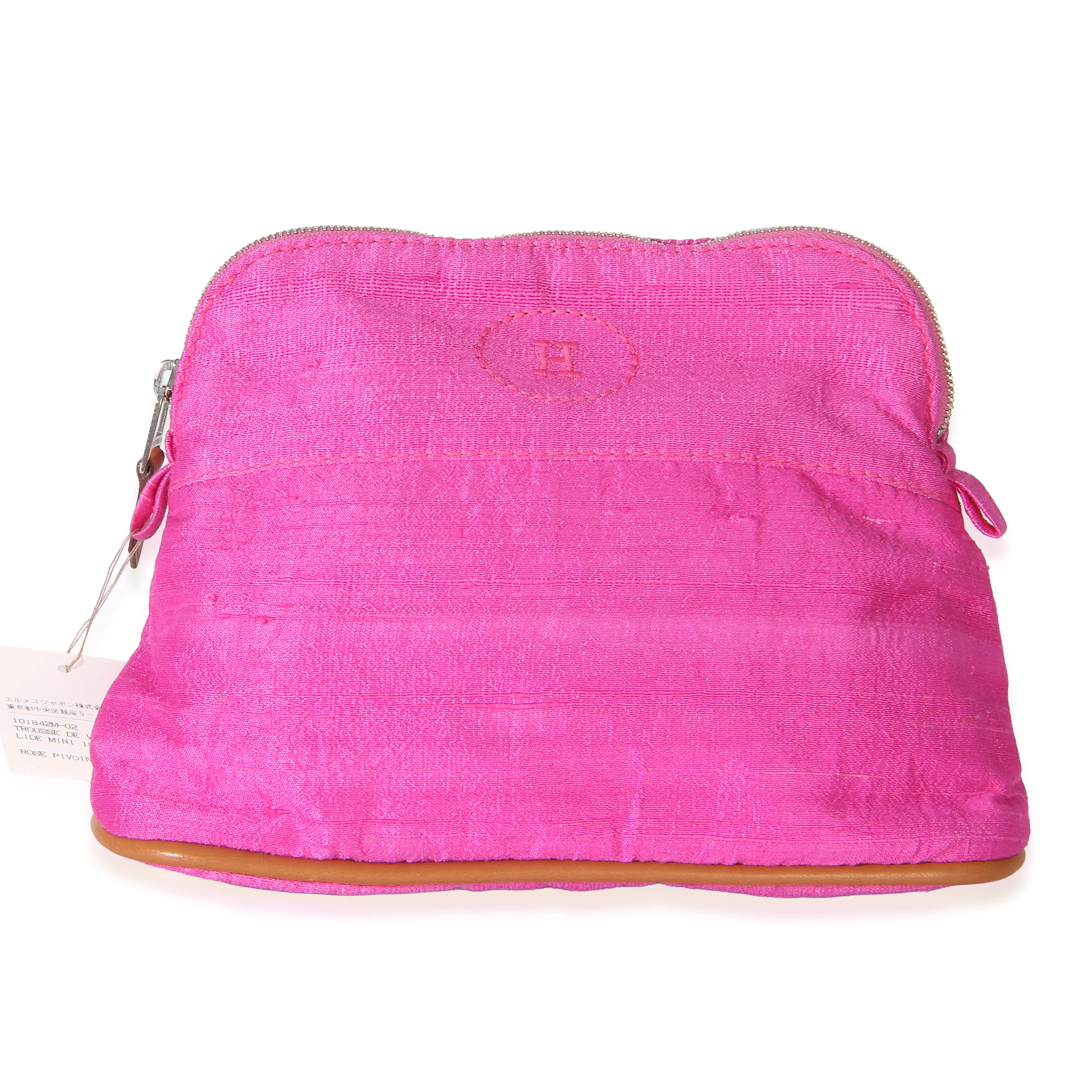Rose Pivoine Silk Trousse De Voyage Bolide Mini Pouch
