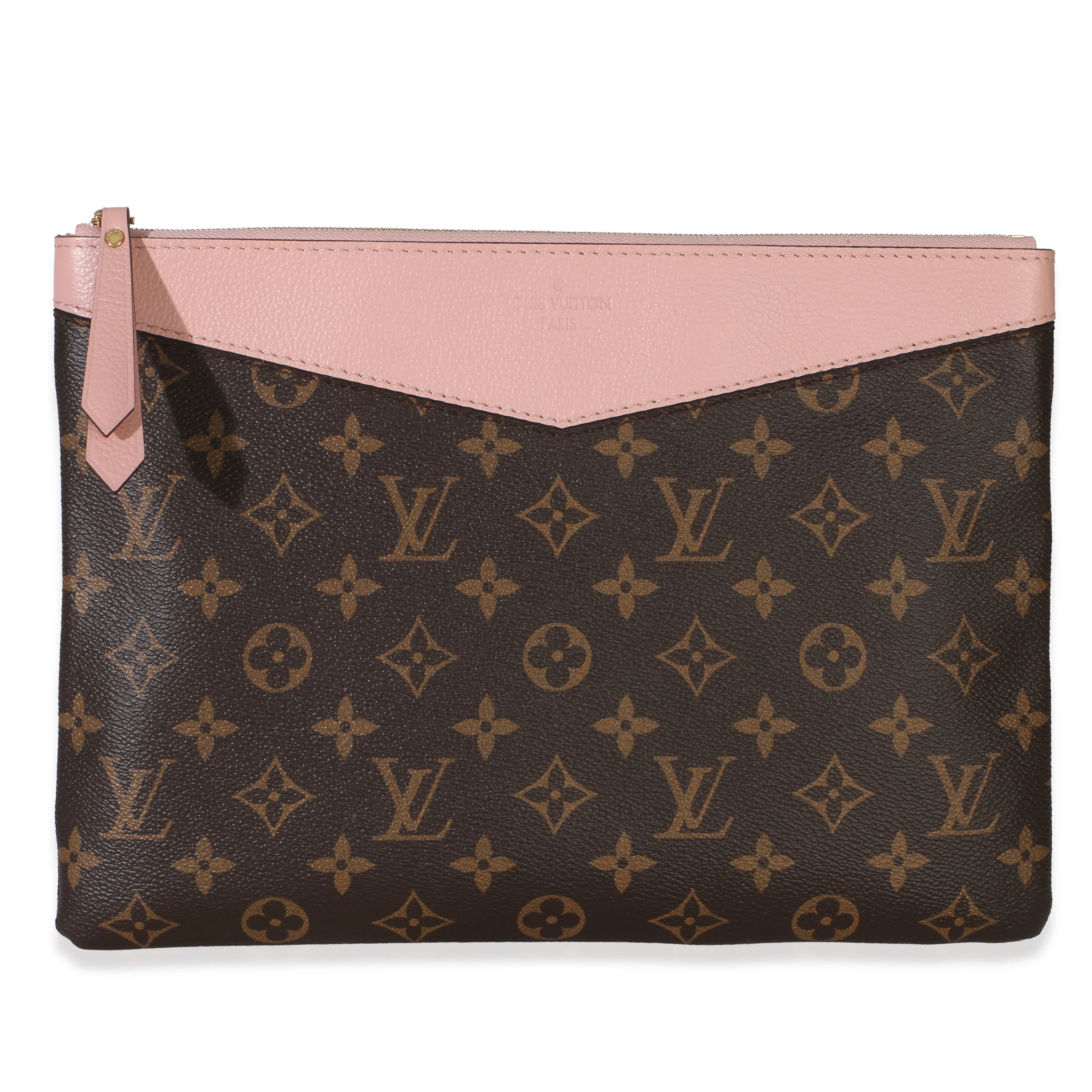 Rose Poudre Monogram Canvas Daily Pouch