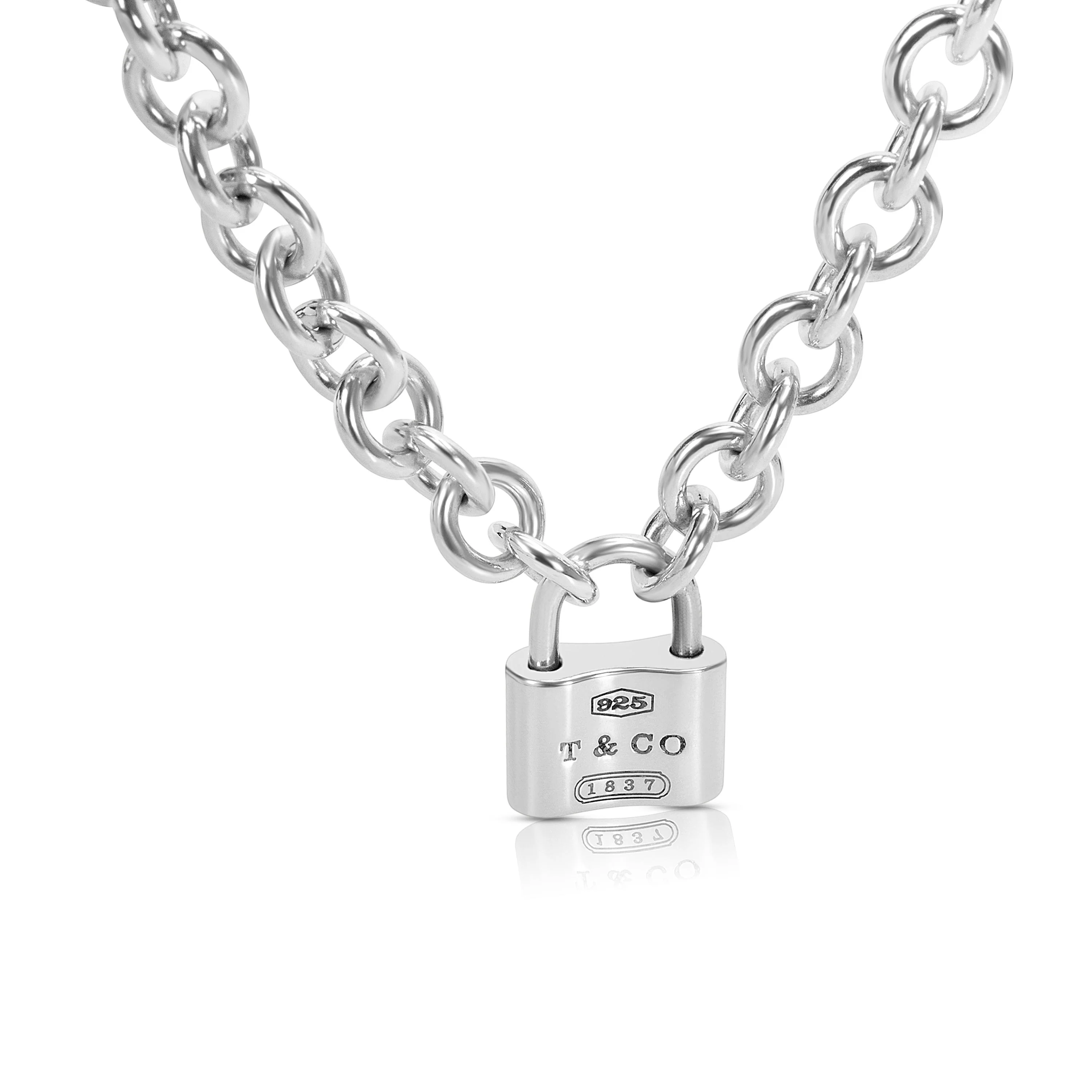 Sterling Silver  1837 Lock Necklace