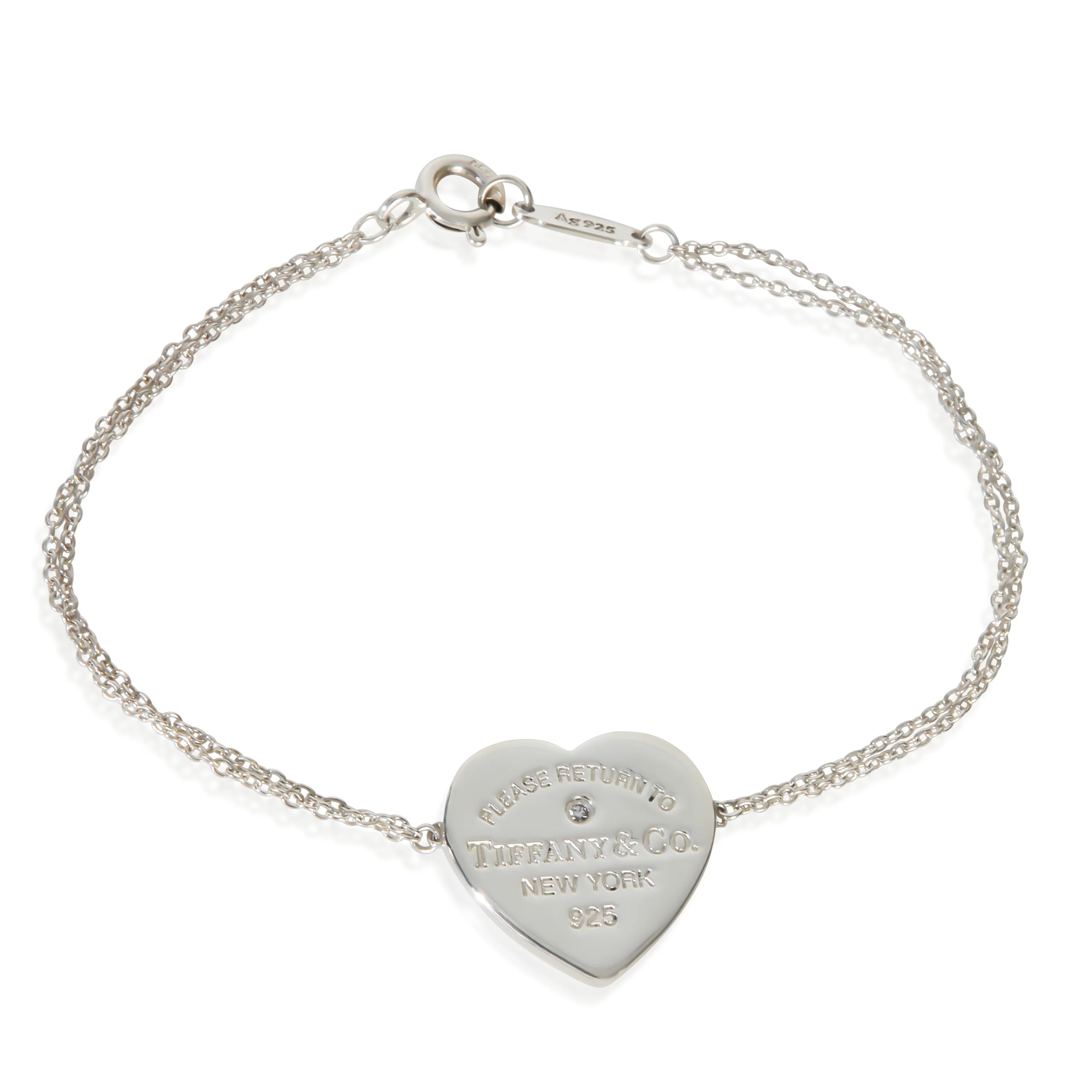 Sterling Silver Diamond Return To Tiffany Bracelet