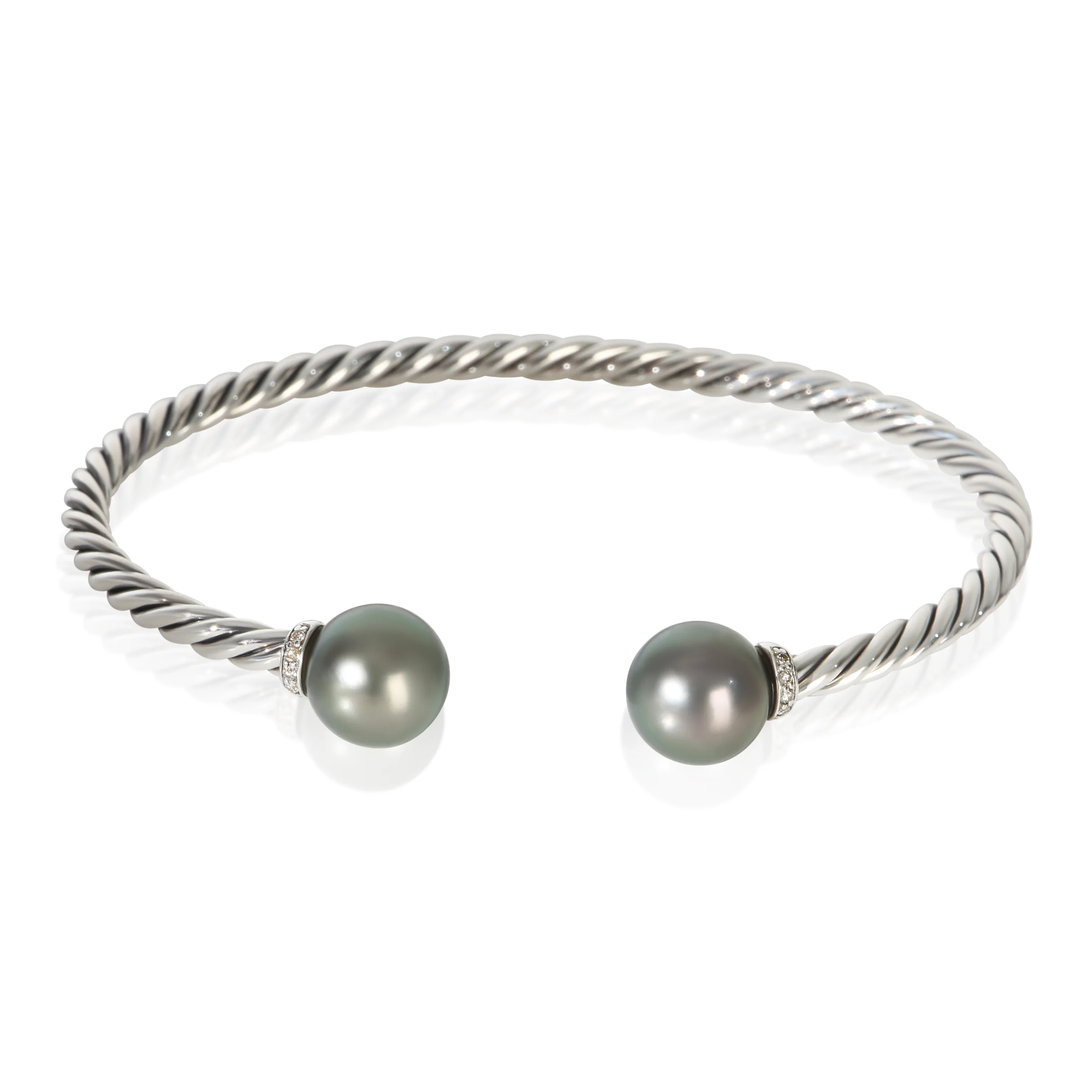 Sterling Silver Diamond Solari Bracelet