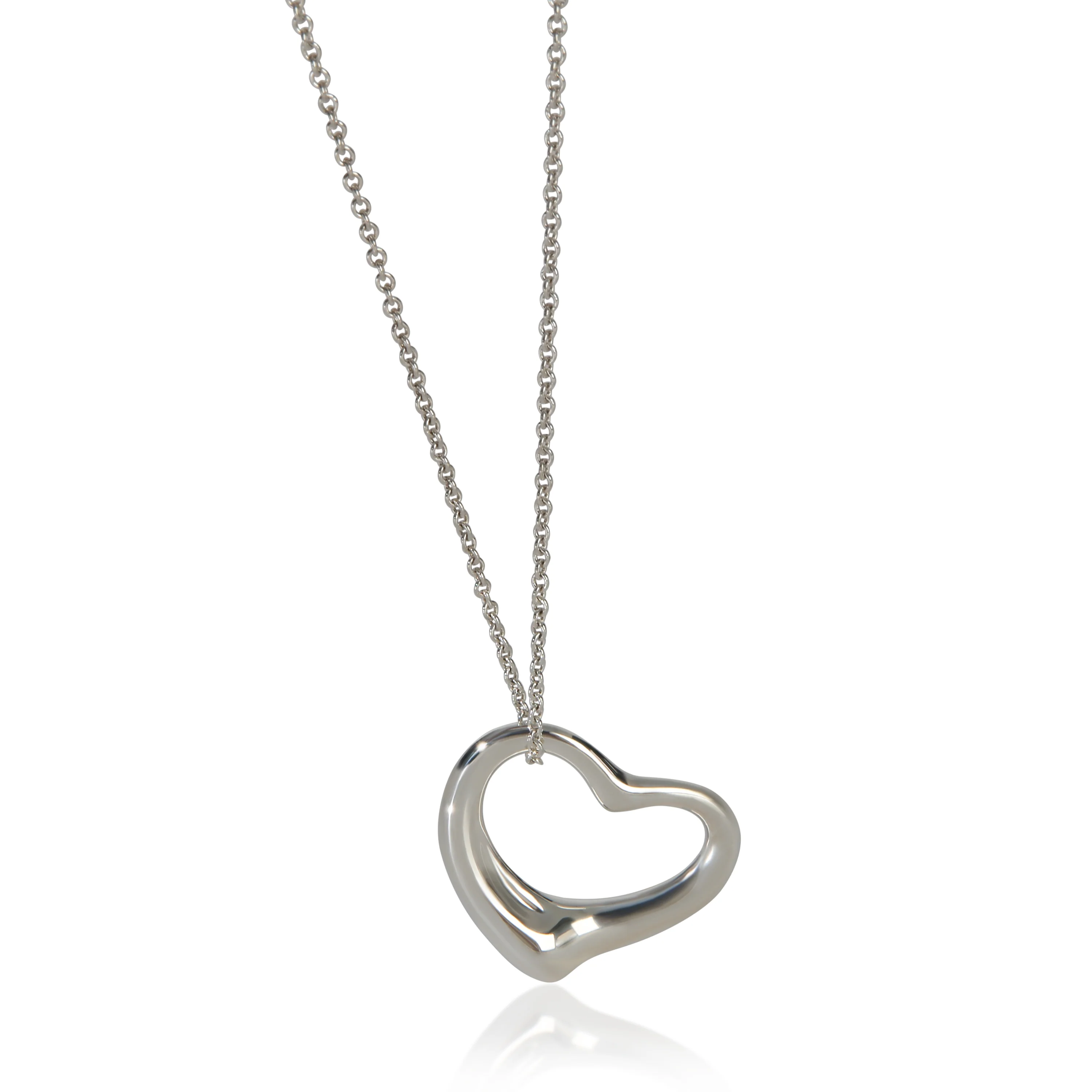 Sterling Silver  Elsa Peretti Open Heart Pendant