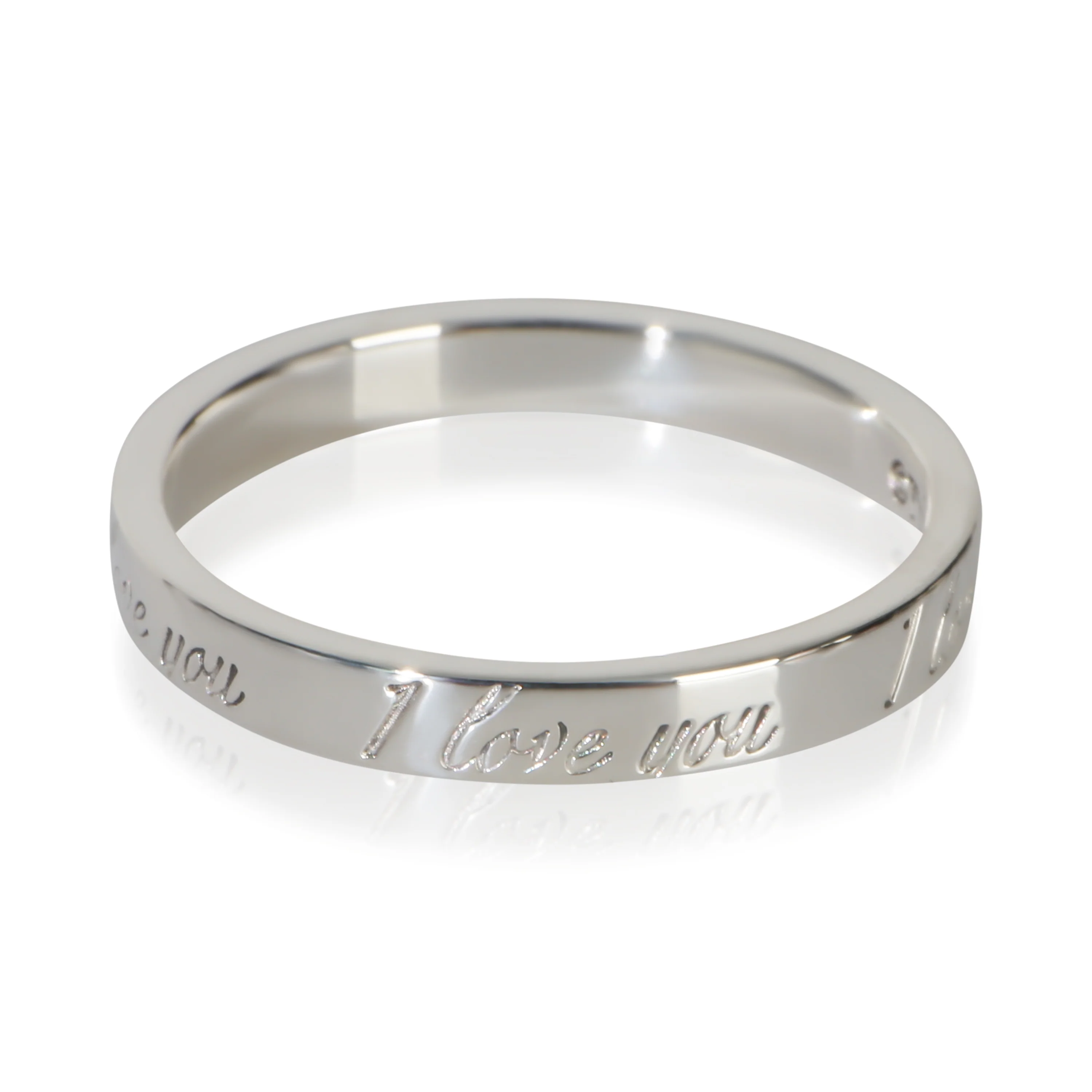 Sterling Silver  Notes I Love You Ring