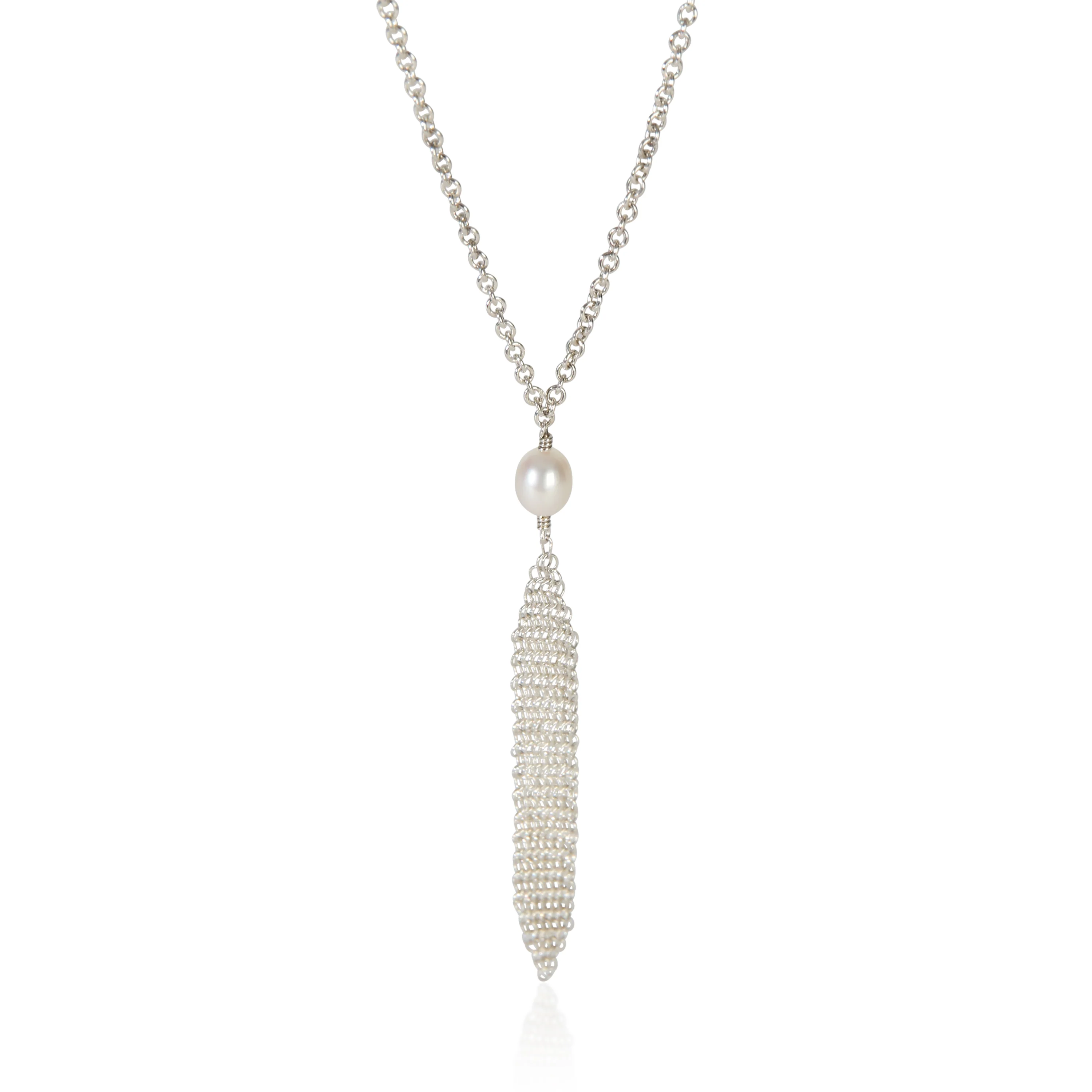 Sterling Silver Pearl Tassel Pendant