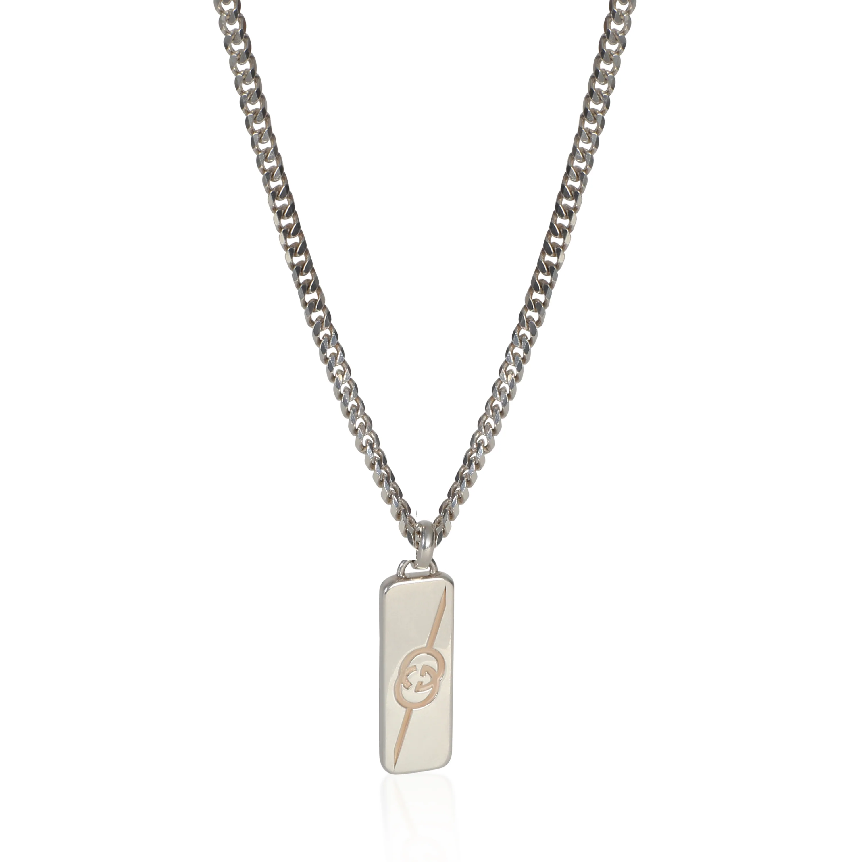 Sterling Silver  Tag Pendant