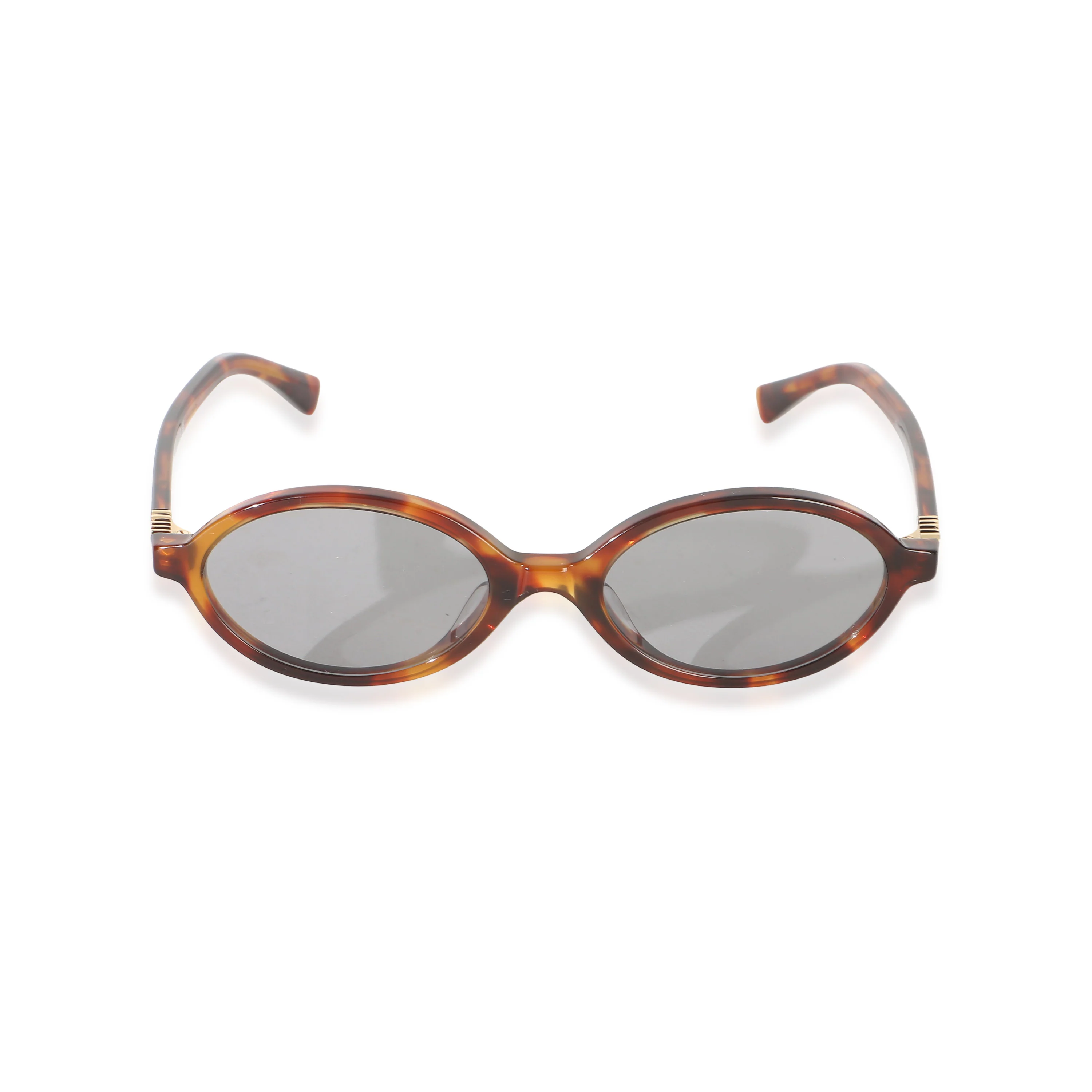 Tortoise Acetate Oval Regard Sunglasses