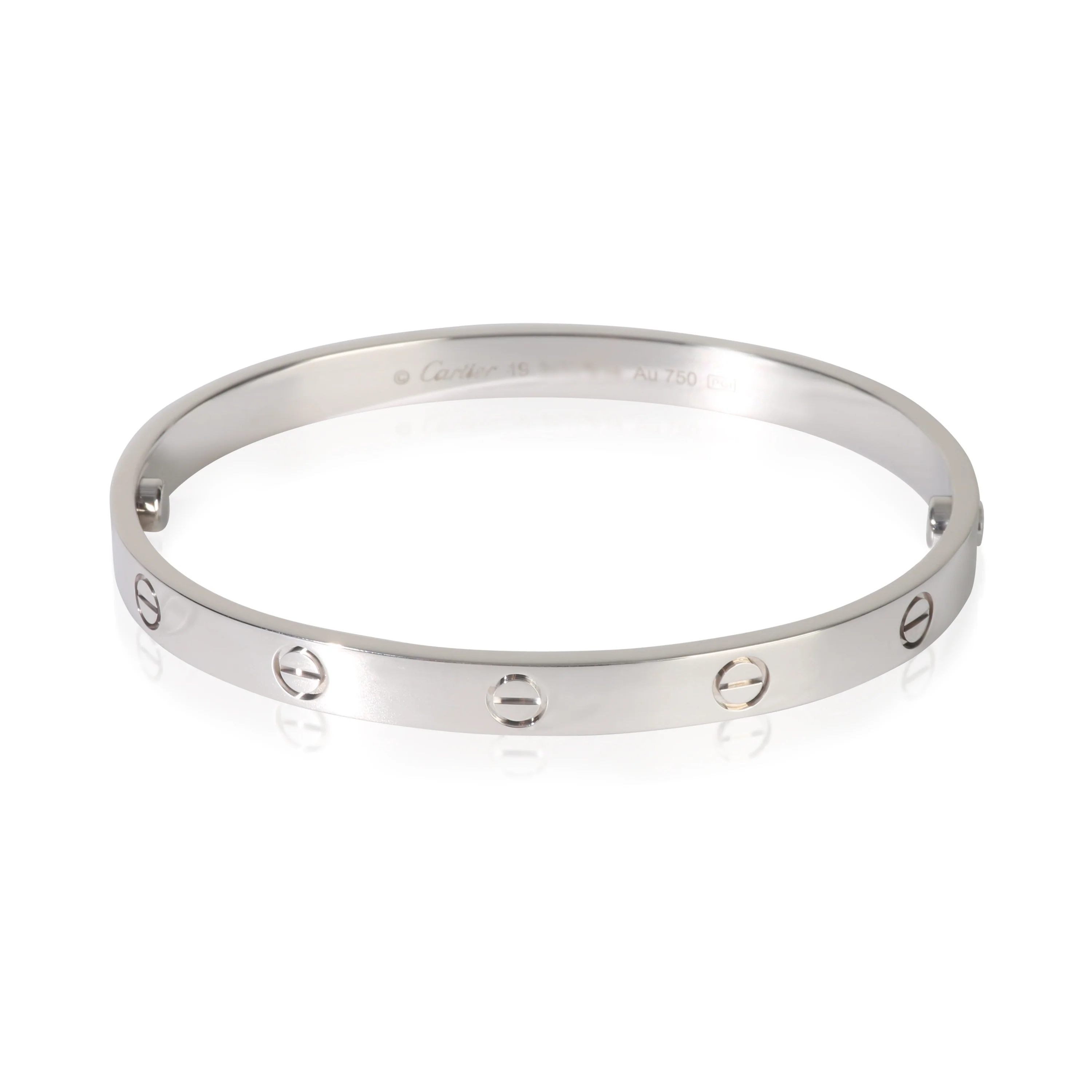 White Gold  Love Bracelet