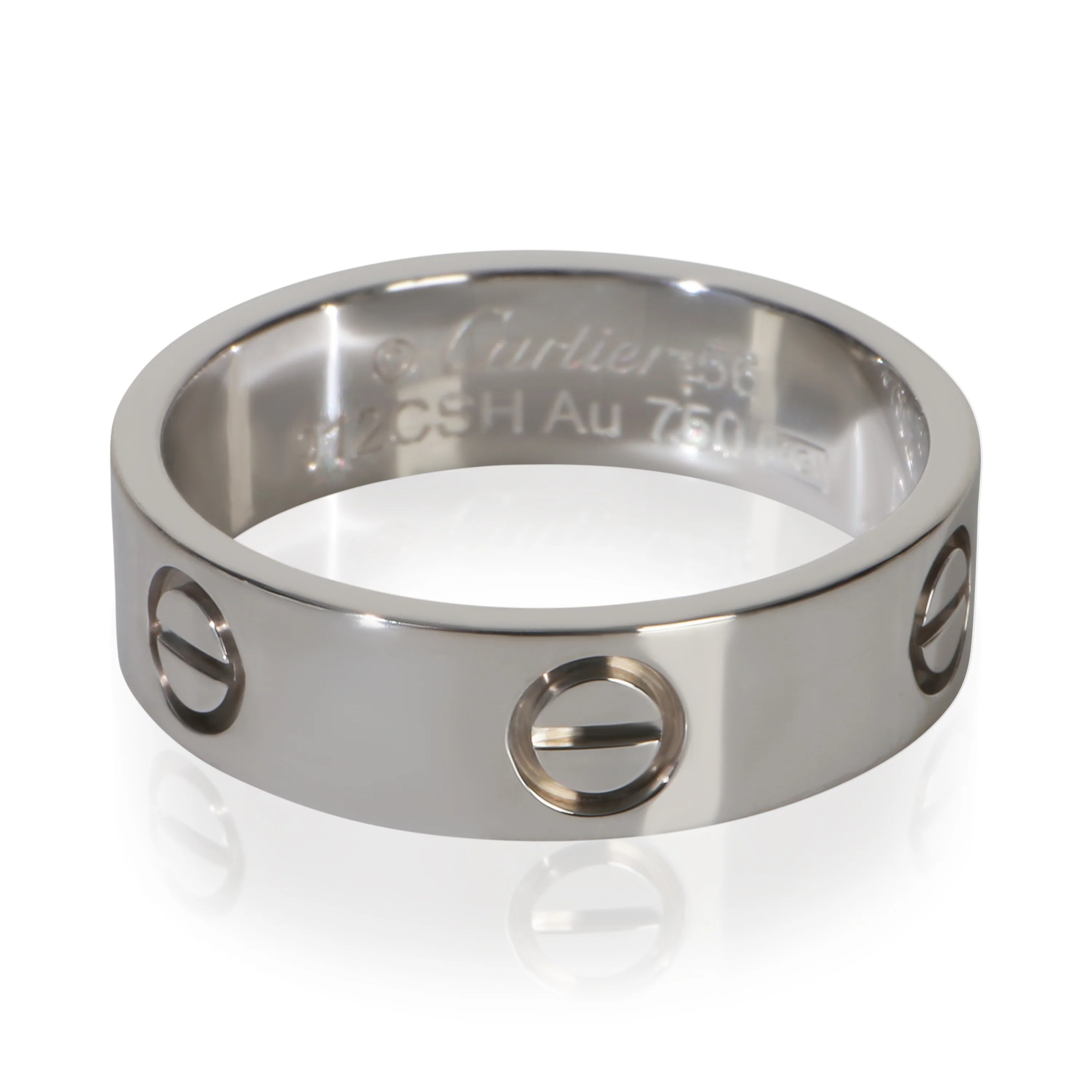 White Gold  Love Ring