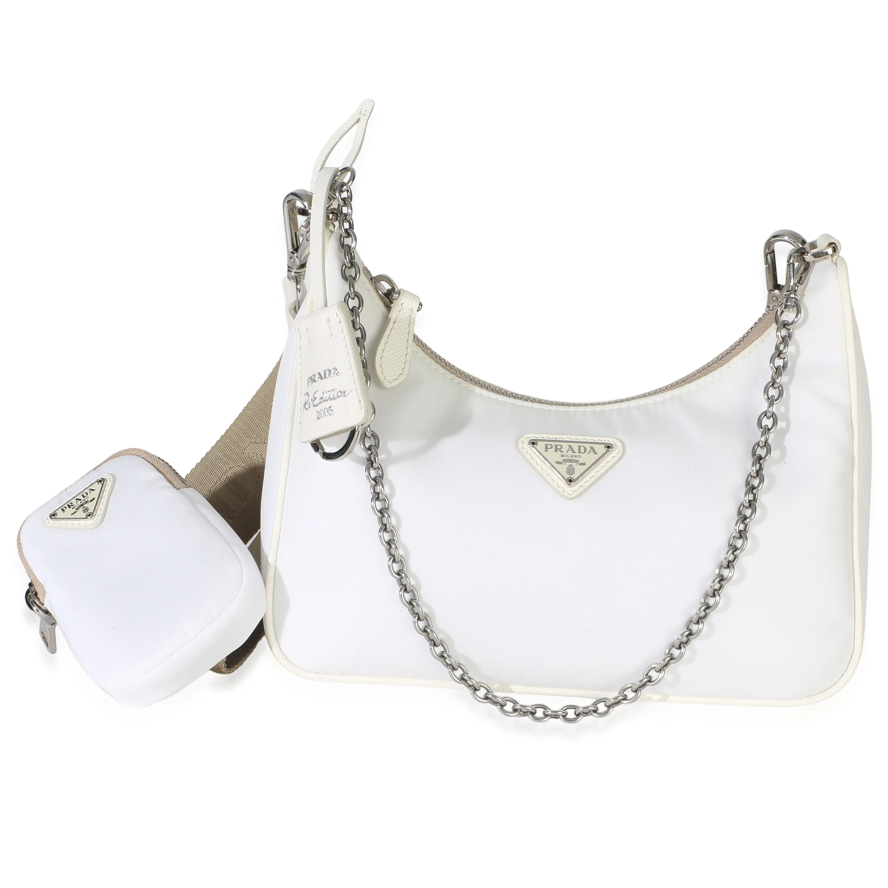 White Re-Nylon Re-Edition 2005 Bag