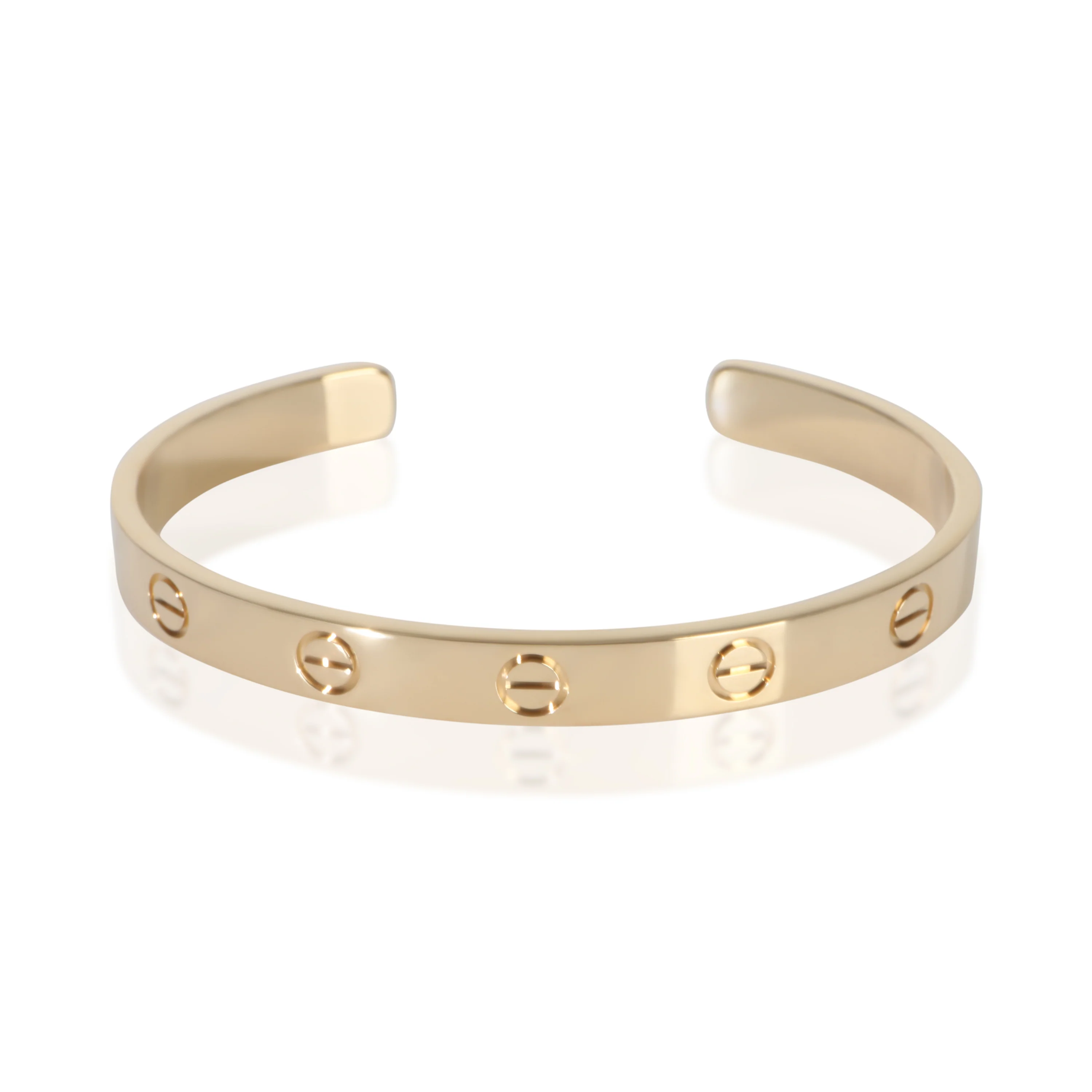 Yellow Gold  Love Cuff Bracelet